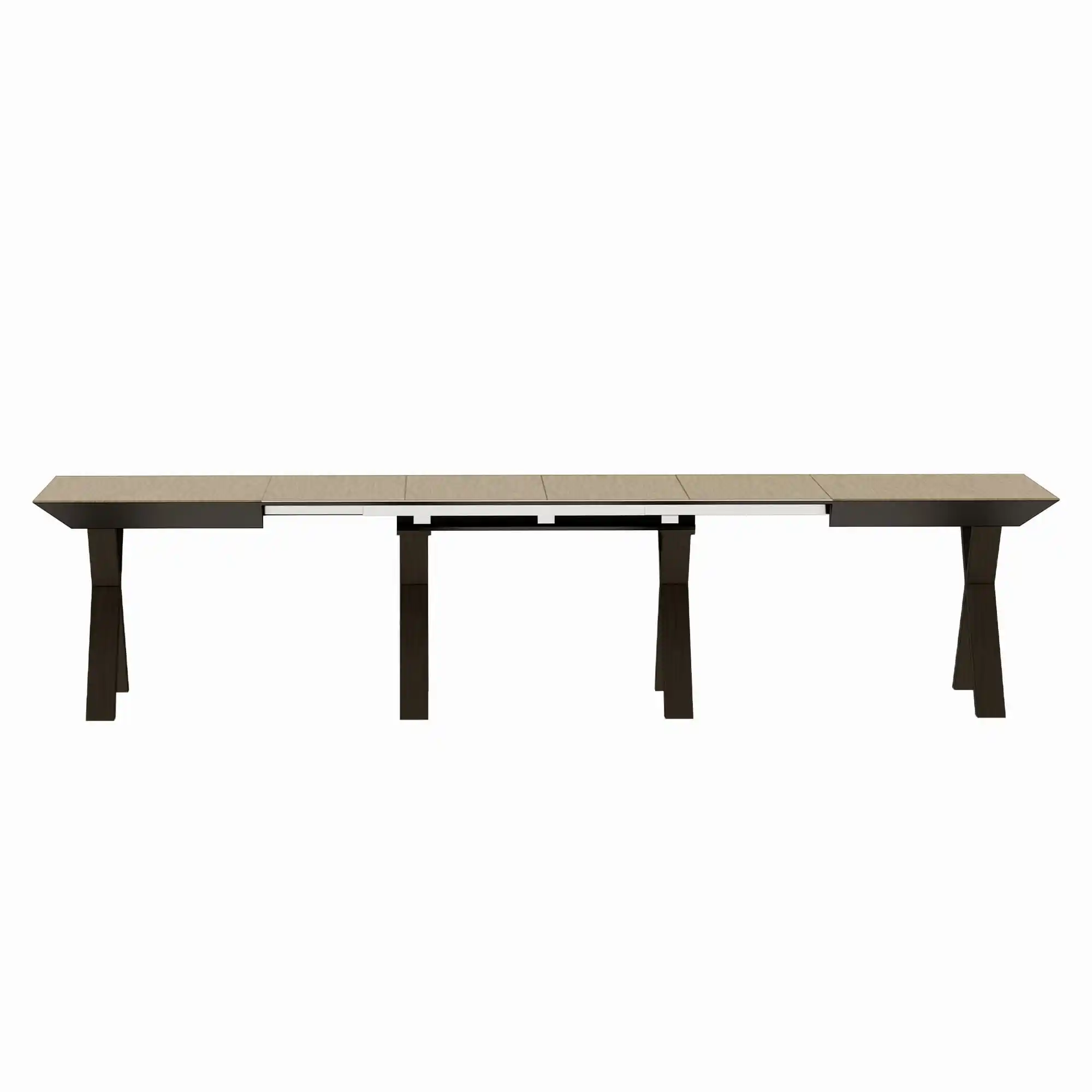 Masă Extensibilă Madrid Natural Wood+Black Legs