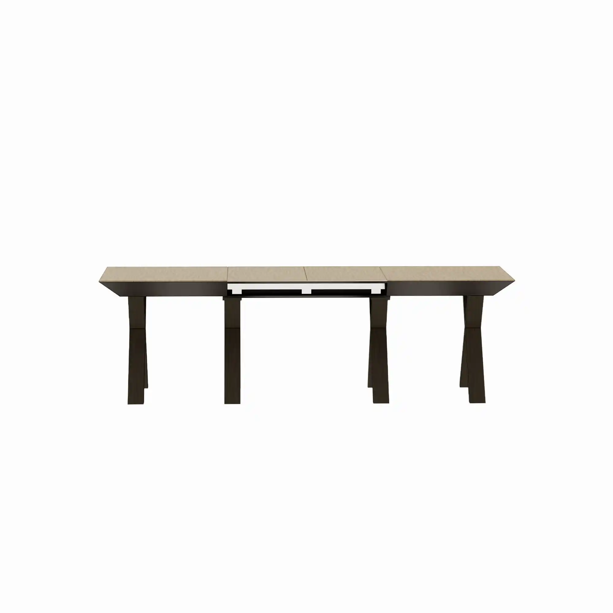 Masă Extensibilă Madrid Natural Wood+Black Legs
