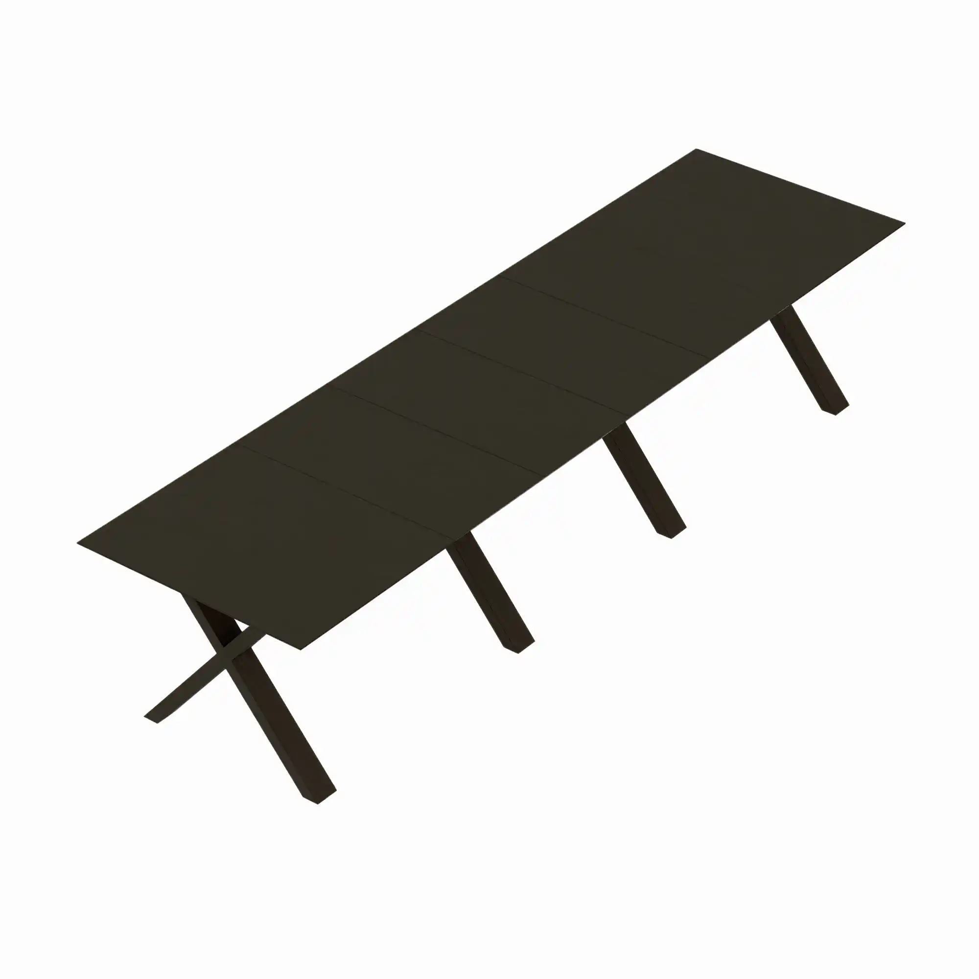 Masă Extensibilă Madrid Black Top+Black Legs