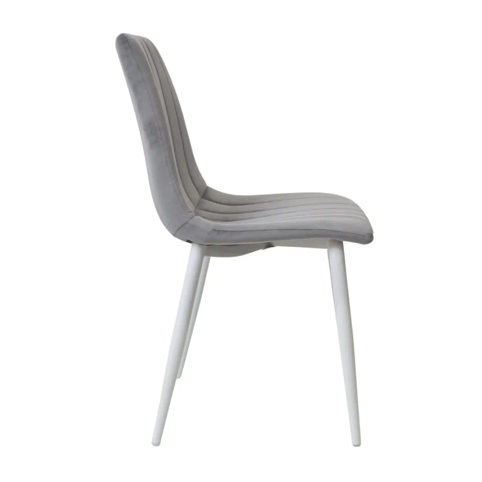 Scaun DC-90P N20 Catifea Dark Grey+White Legs