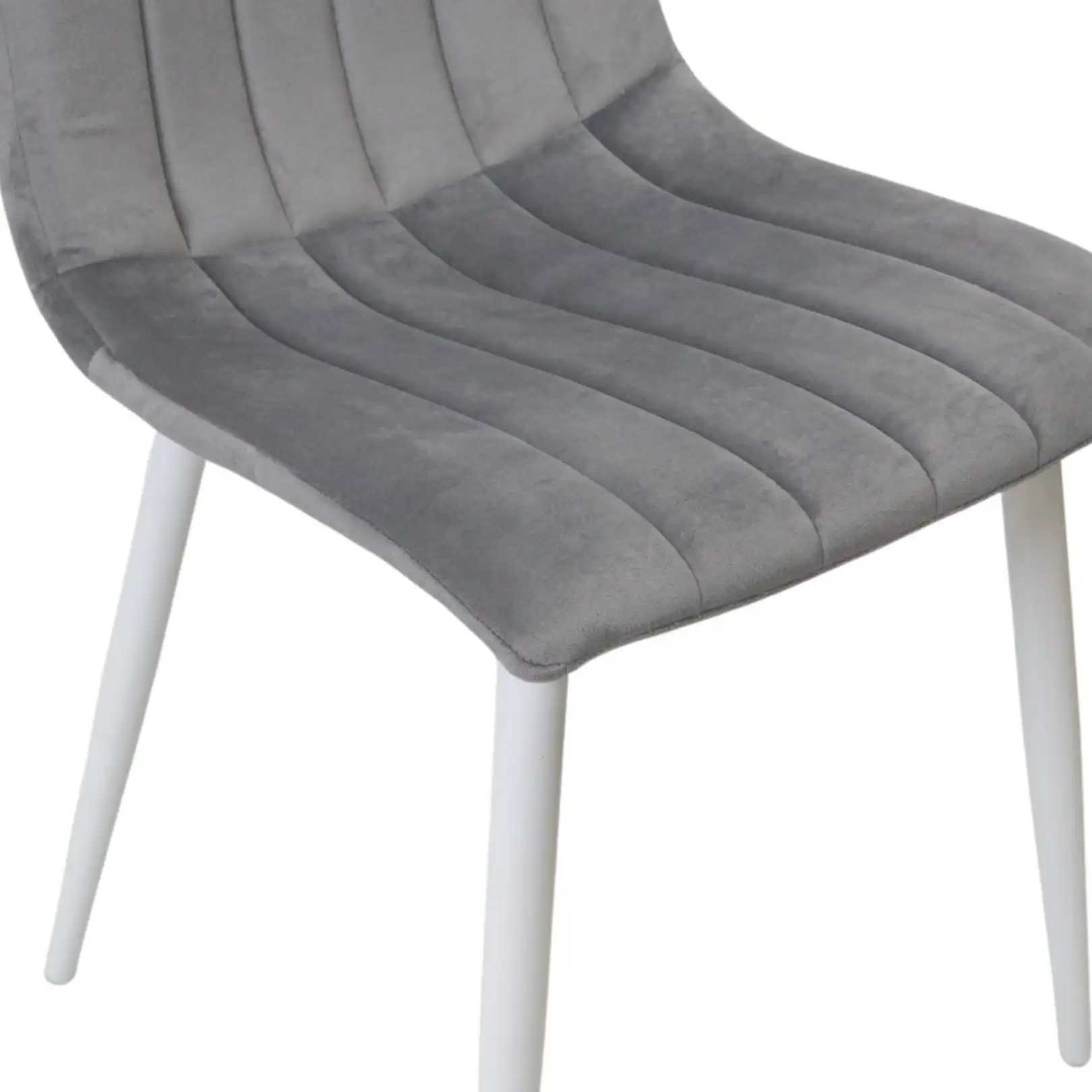 Scaun DC-90P N20 Catifea Dark Grey+White Legs