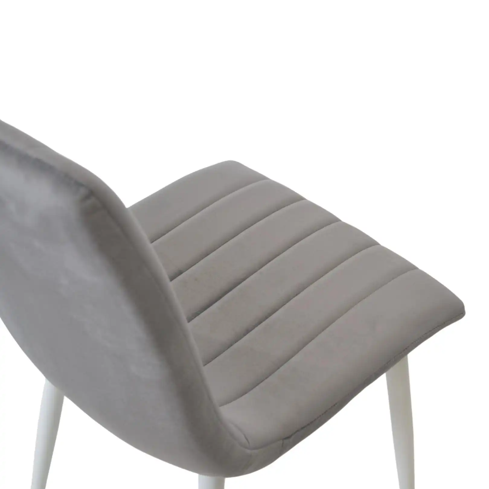 Scaun DC-90P N20 Catifea Dark Grey+White Legs