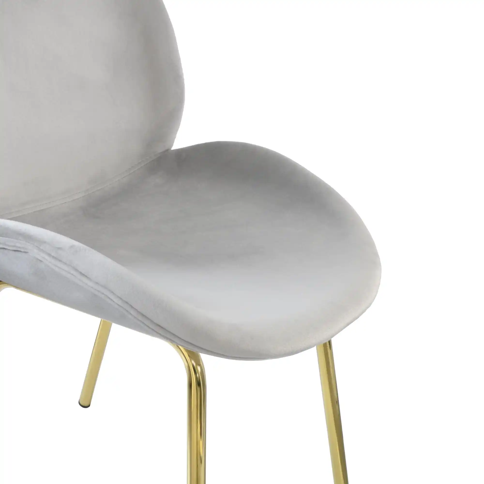Scaun Roxy Catifea Grey+Gold Legs