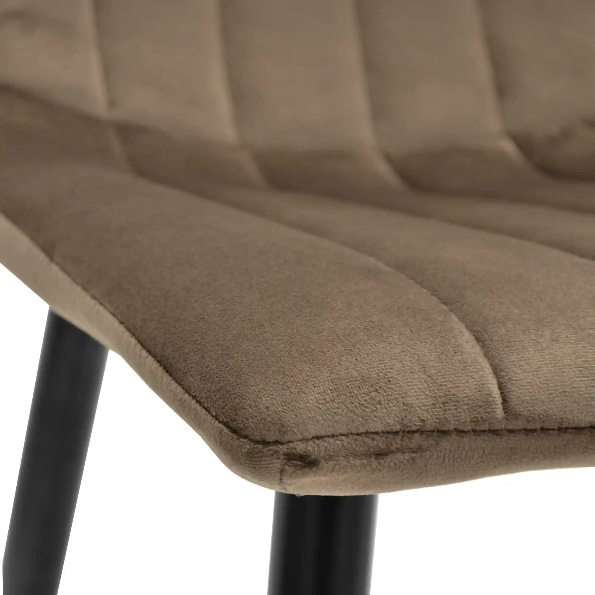 Scaun DC-90P N49 Catifea-Brown+Black Legs