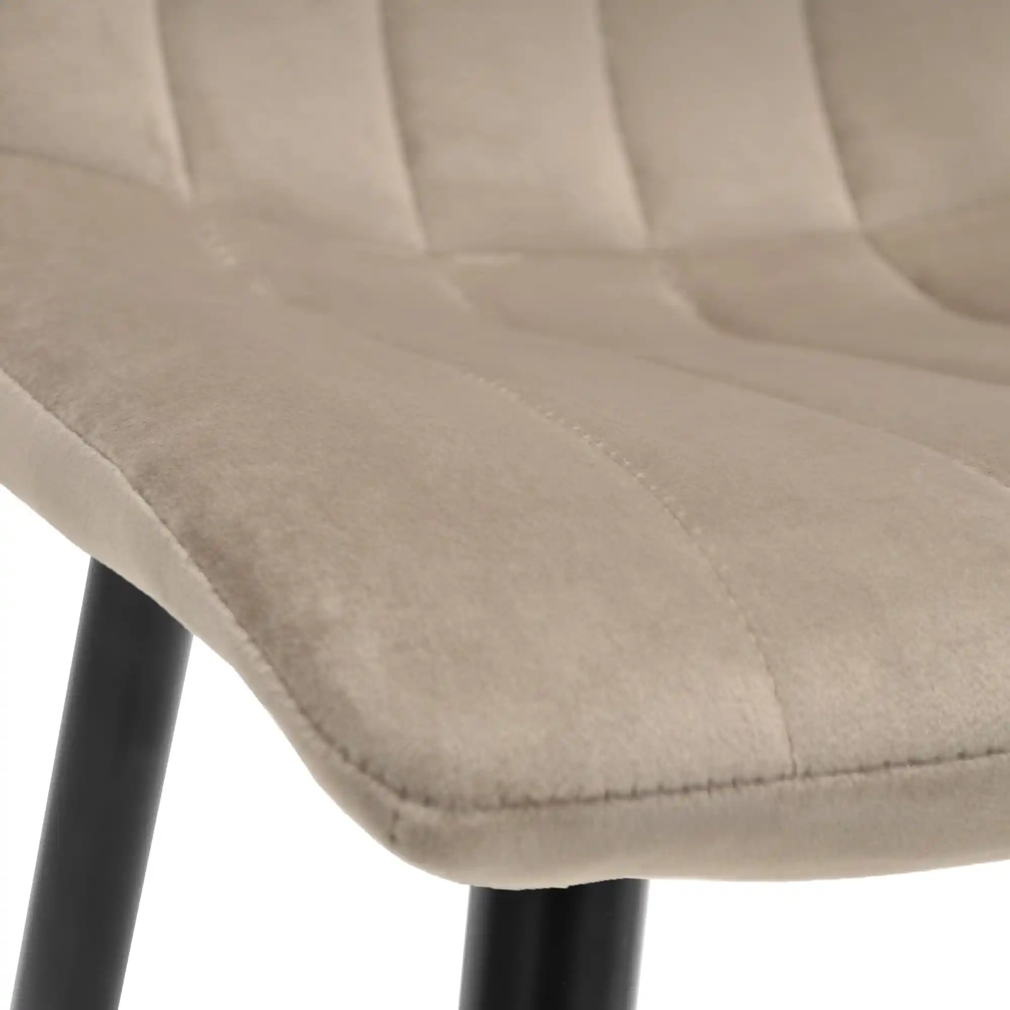 Стул Dc-90 (N9) Catifea Beige+Black Legs