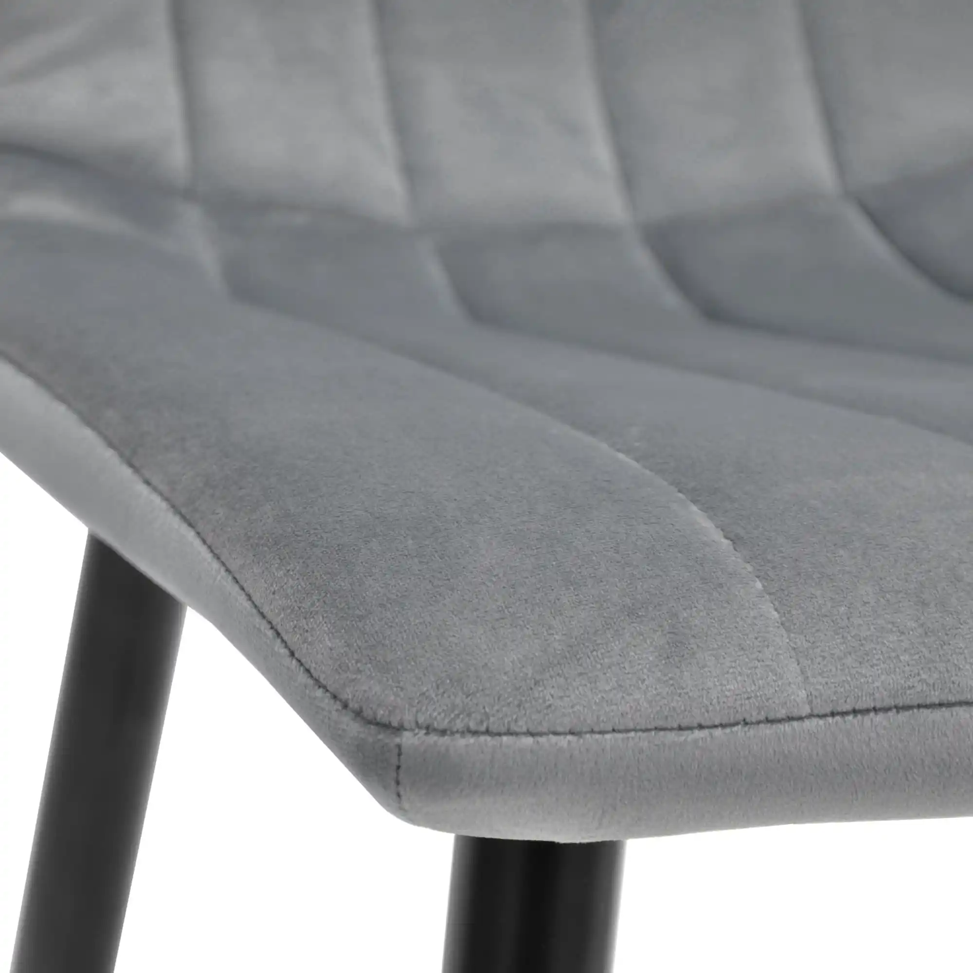 Scaun DC-90P~N23 Catifea-Grey+Black Legs