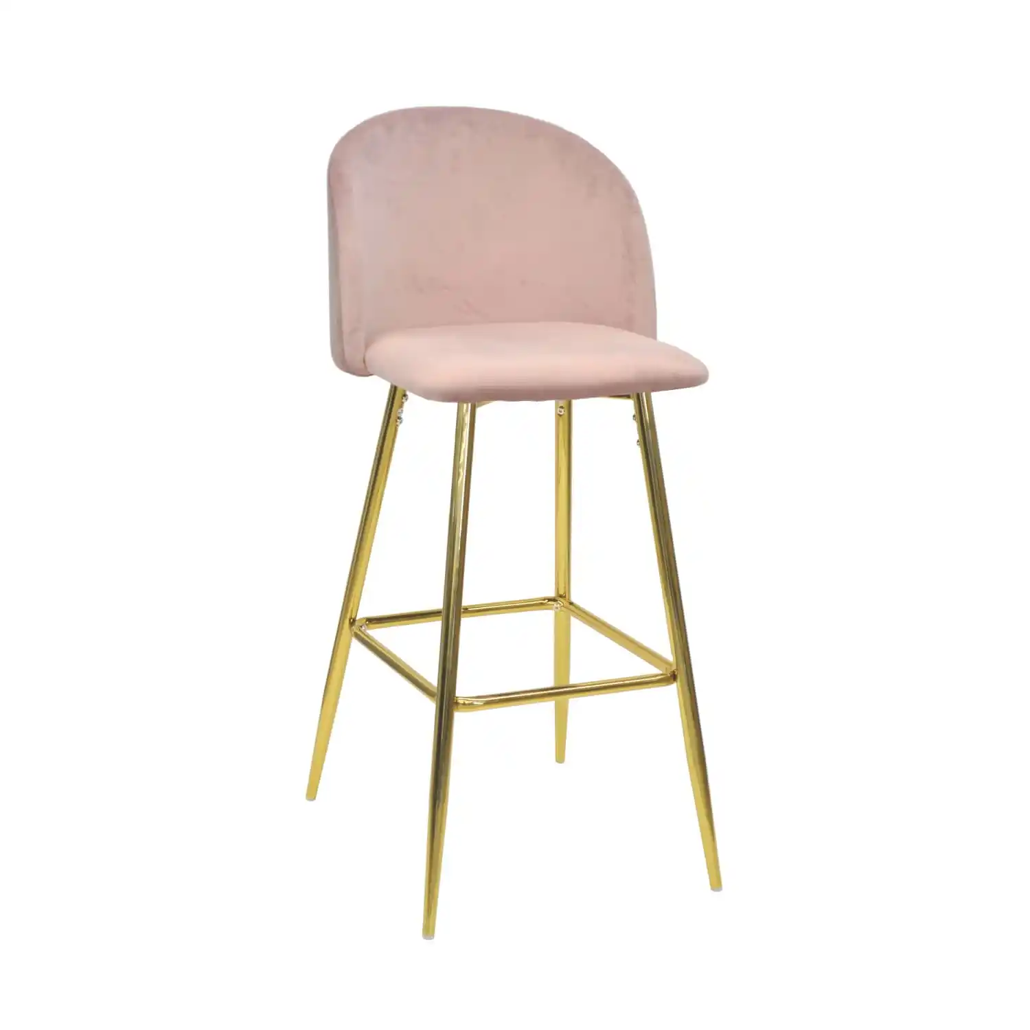 Scaun Bar Maya Pink Catifea