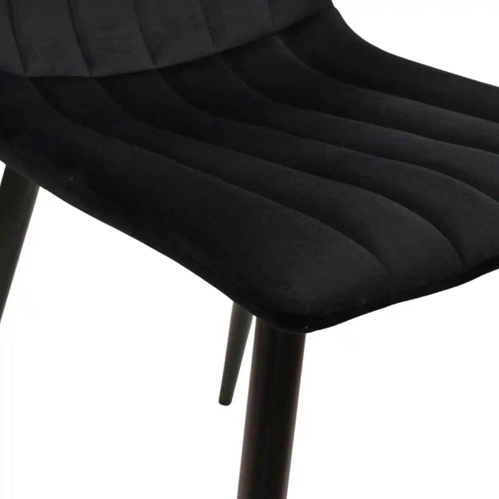 Scaun DC-90P N66 Catifea Black+Black Legs