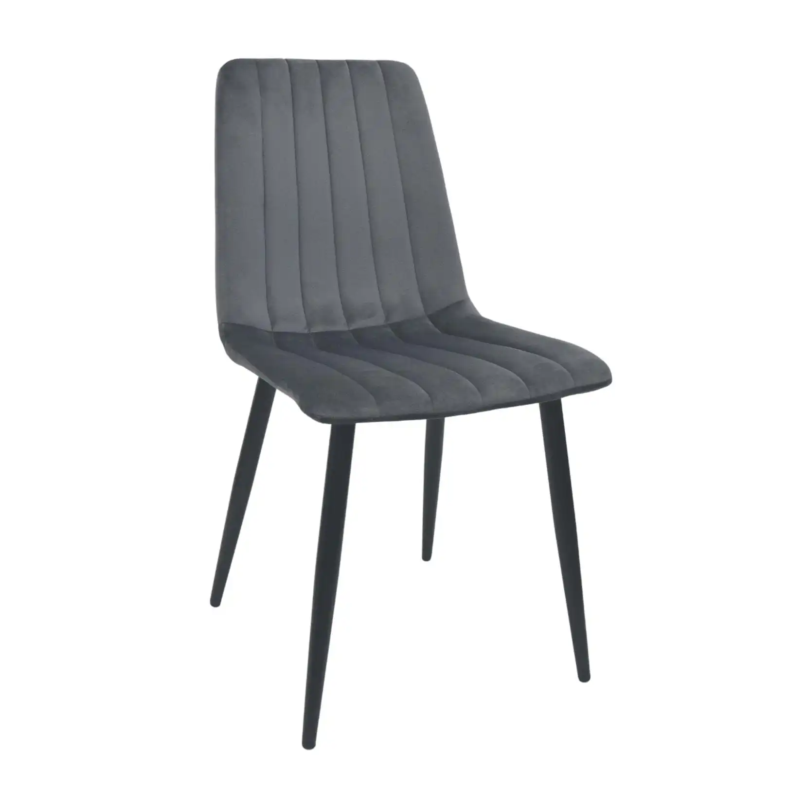 Scaun DC-90P N21 Catifea Dark Grey+Black Legs
