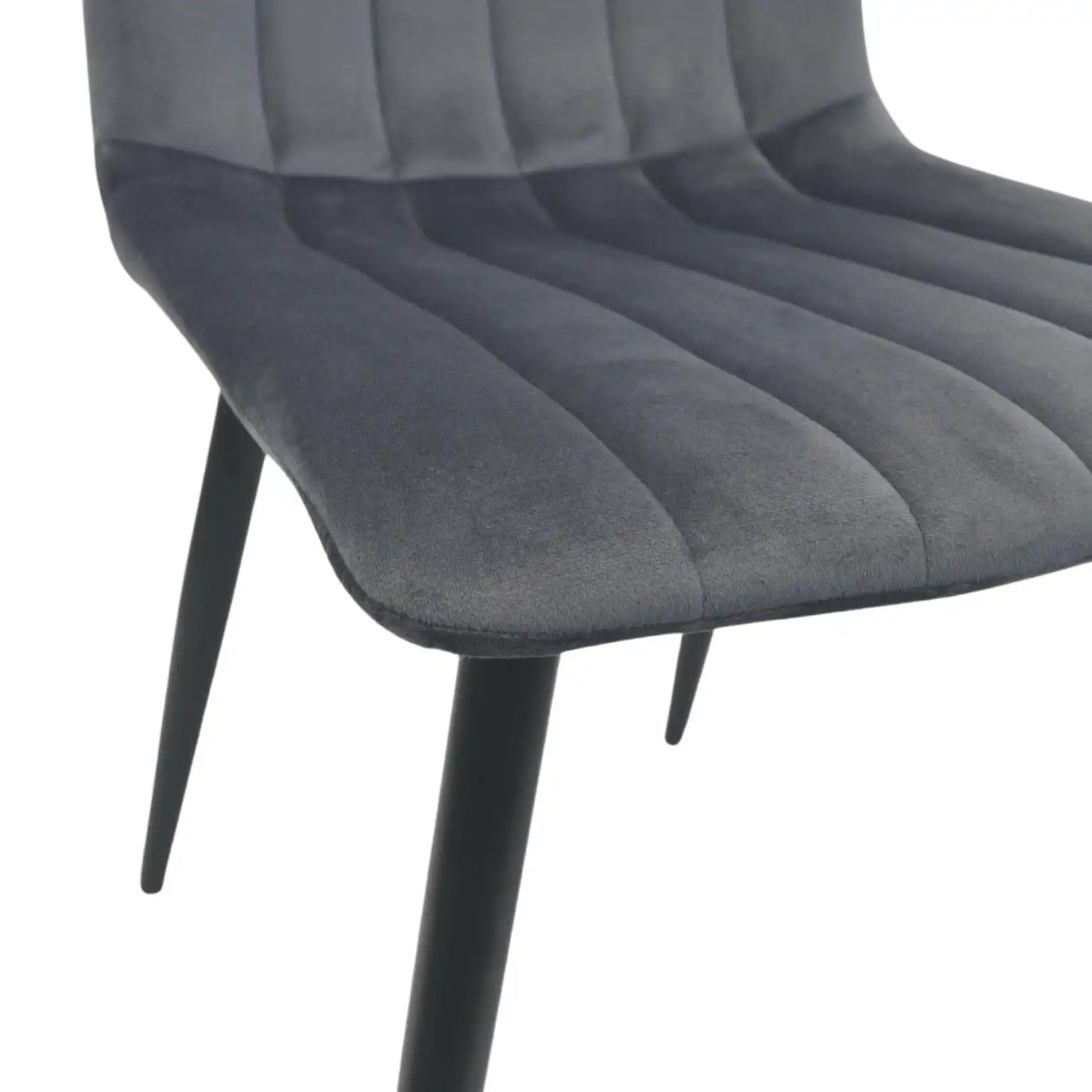 Scaun DC-90P N21 Catifea Dark Grey+Black Legs