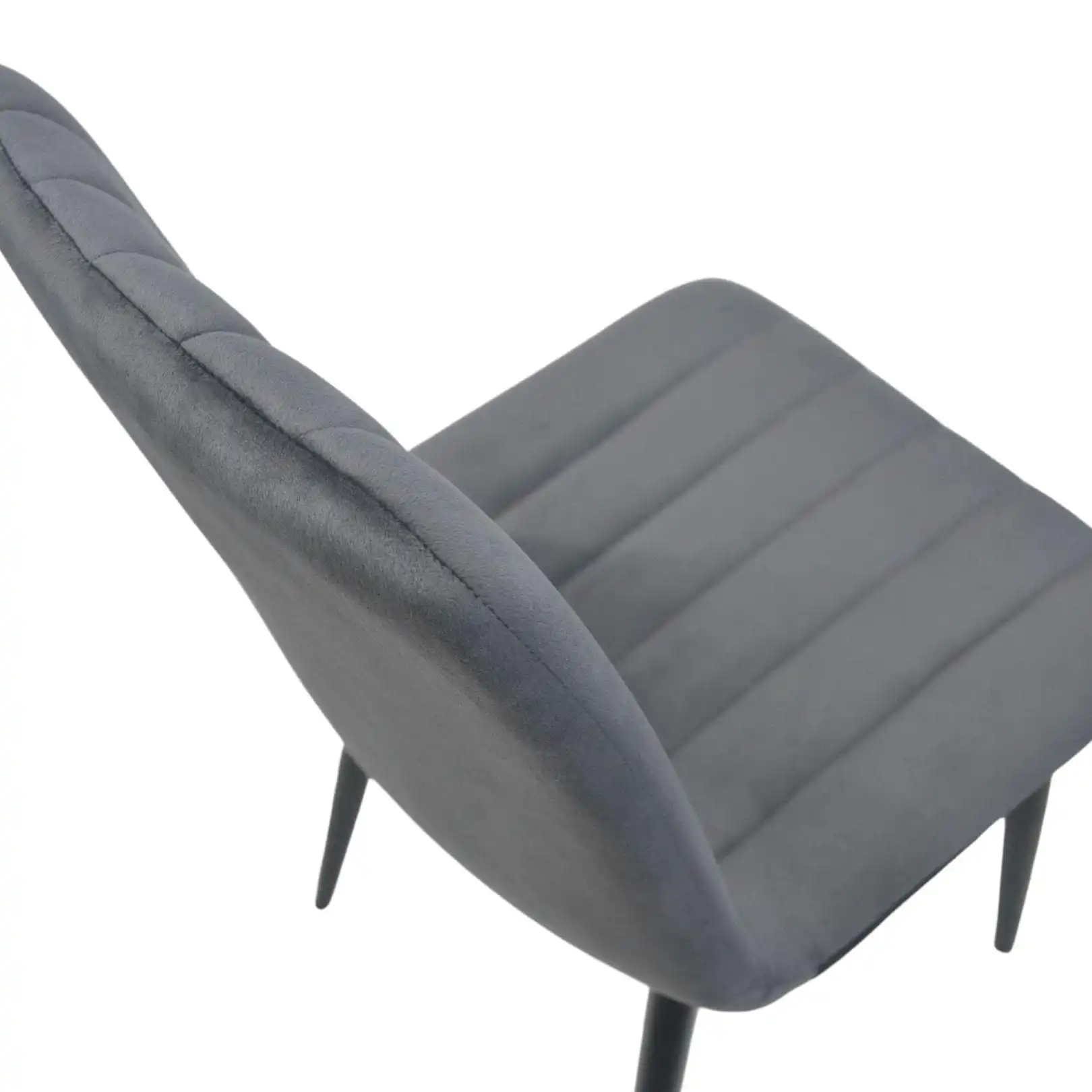 Scaun DC-90P N21 Catifea Dark Grey+Black Legs