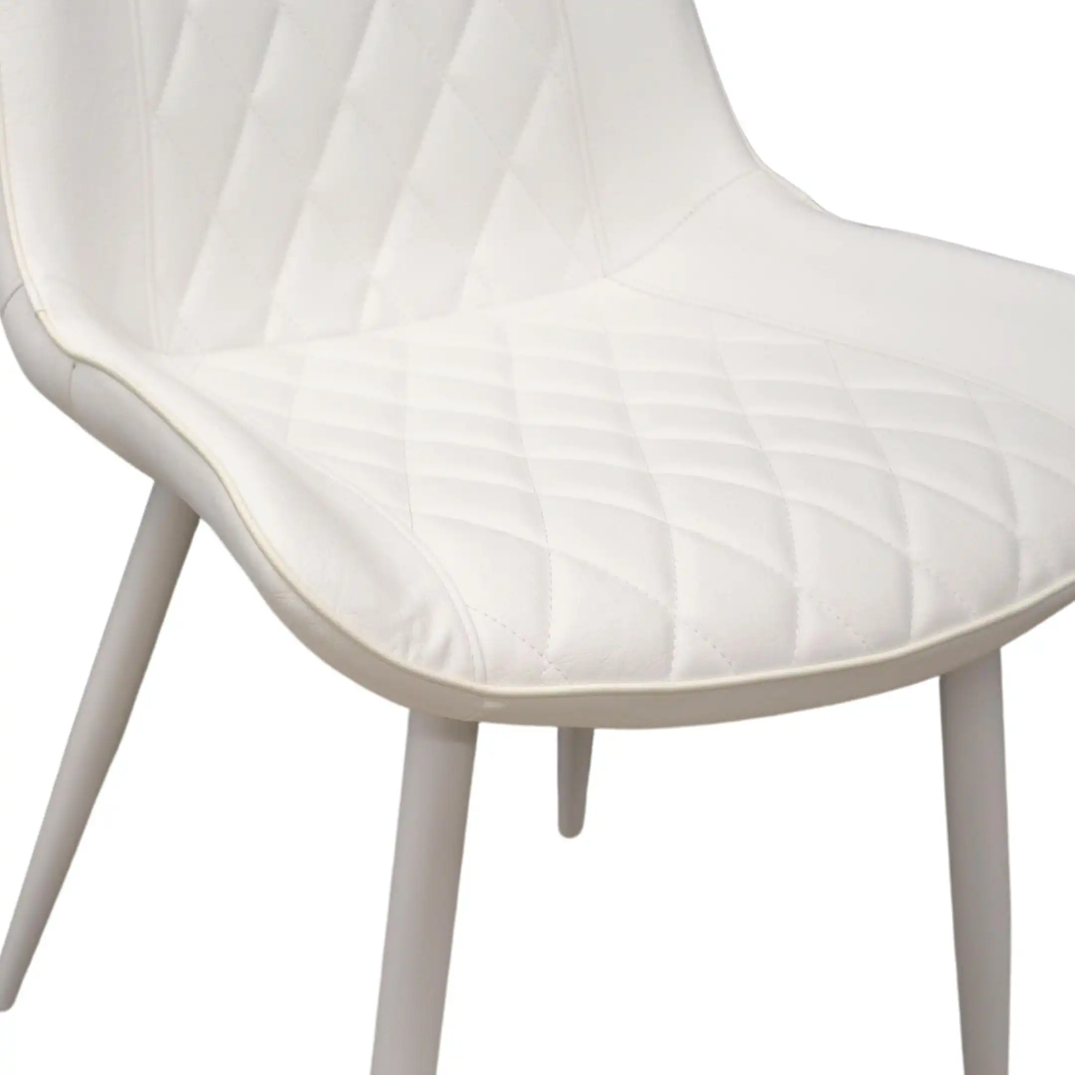 Scaun Hans White PU Cosy 20+White Legs