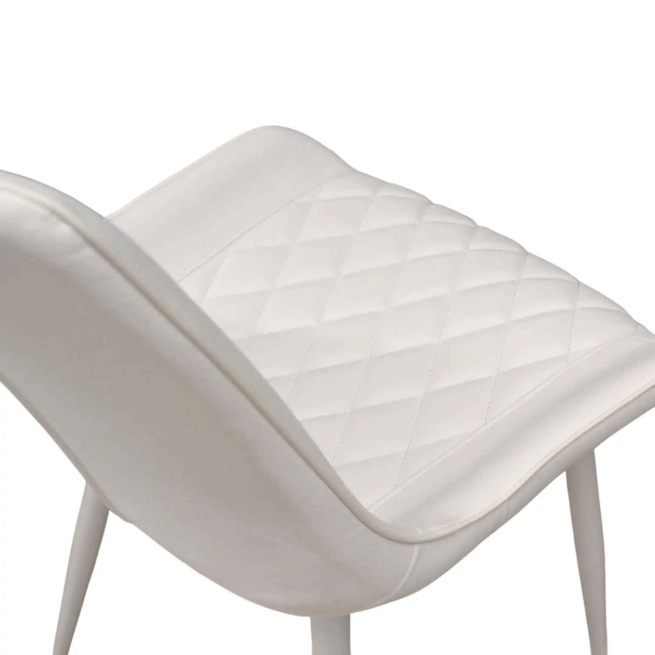 Стул Hans (Cosy 20) Eco-Piele White+White Legs
