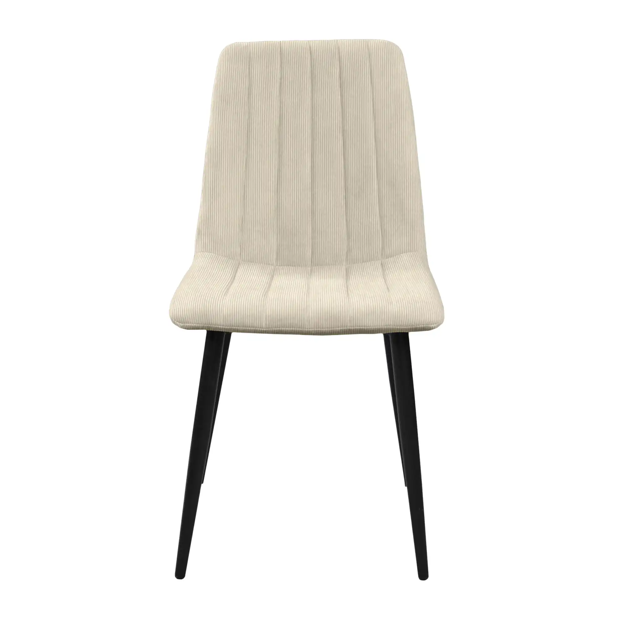 Scaun DC-90 BGF166-2 Beige Velvet+Black Legs