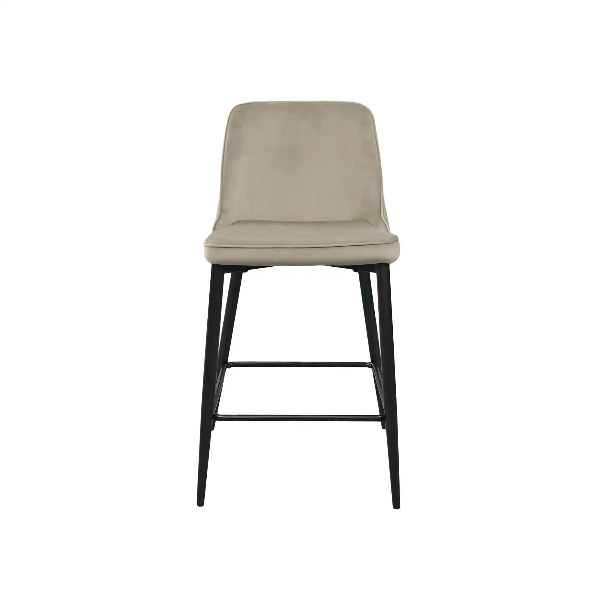 Scaun Bar Clasic Small Beige+Black Legs