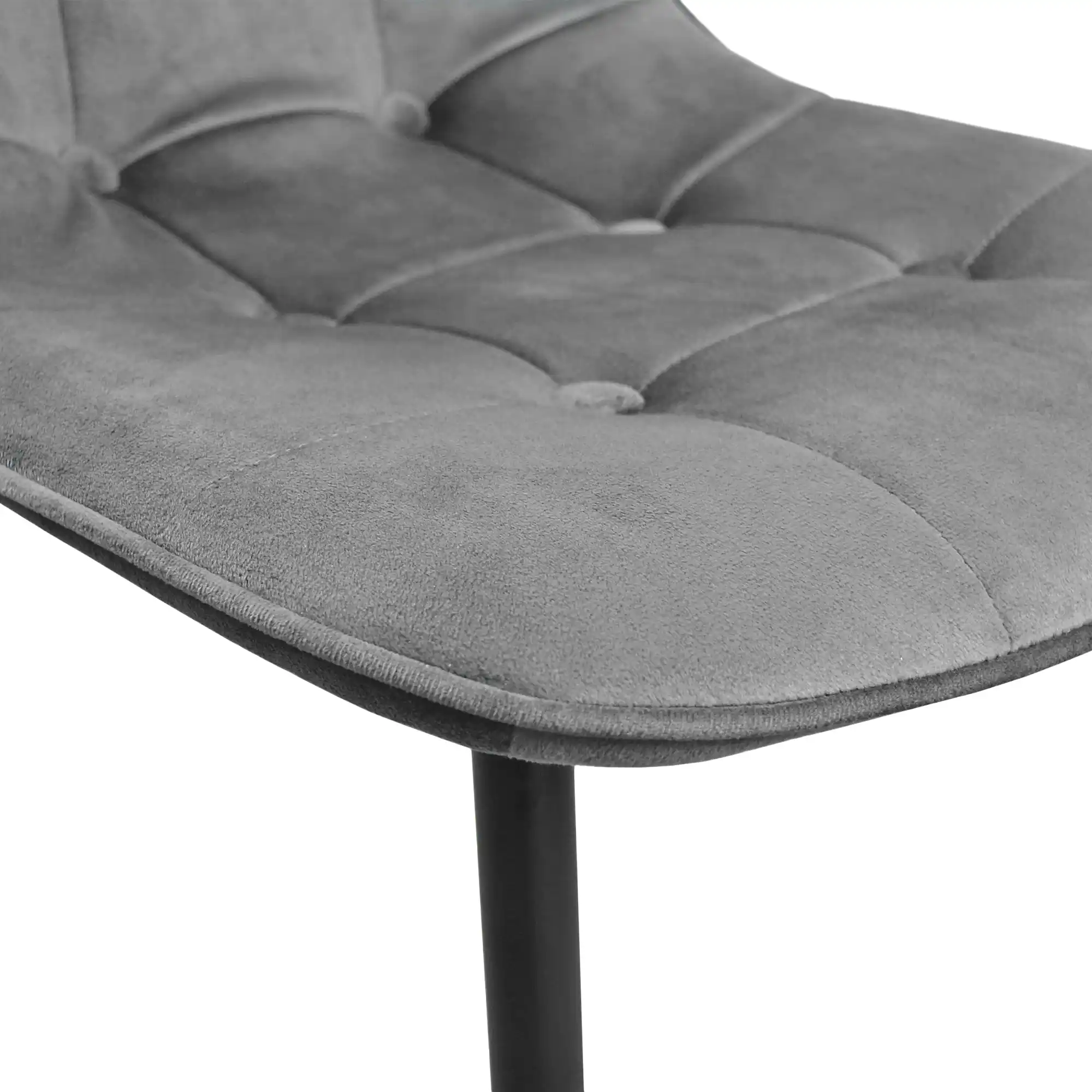 Scaun M-01-3 (Hlr-21) Catifea Dark Grey+Black Legs
