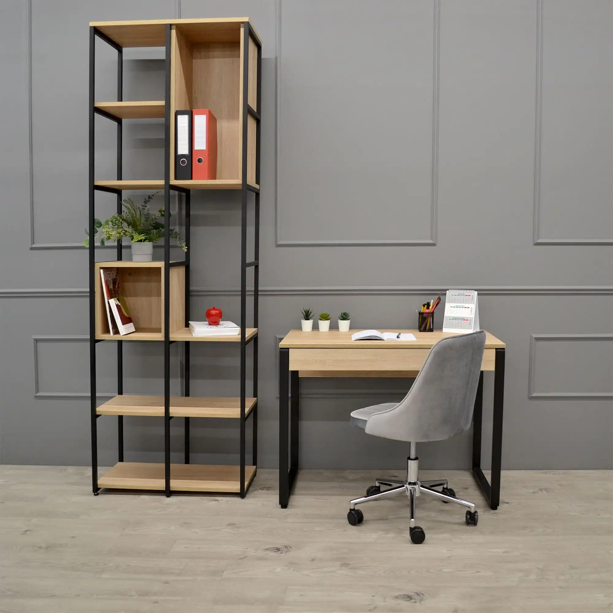 Masa Birou SMALL 100×55~Sonoma/Black