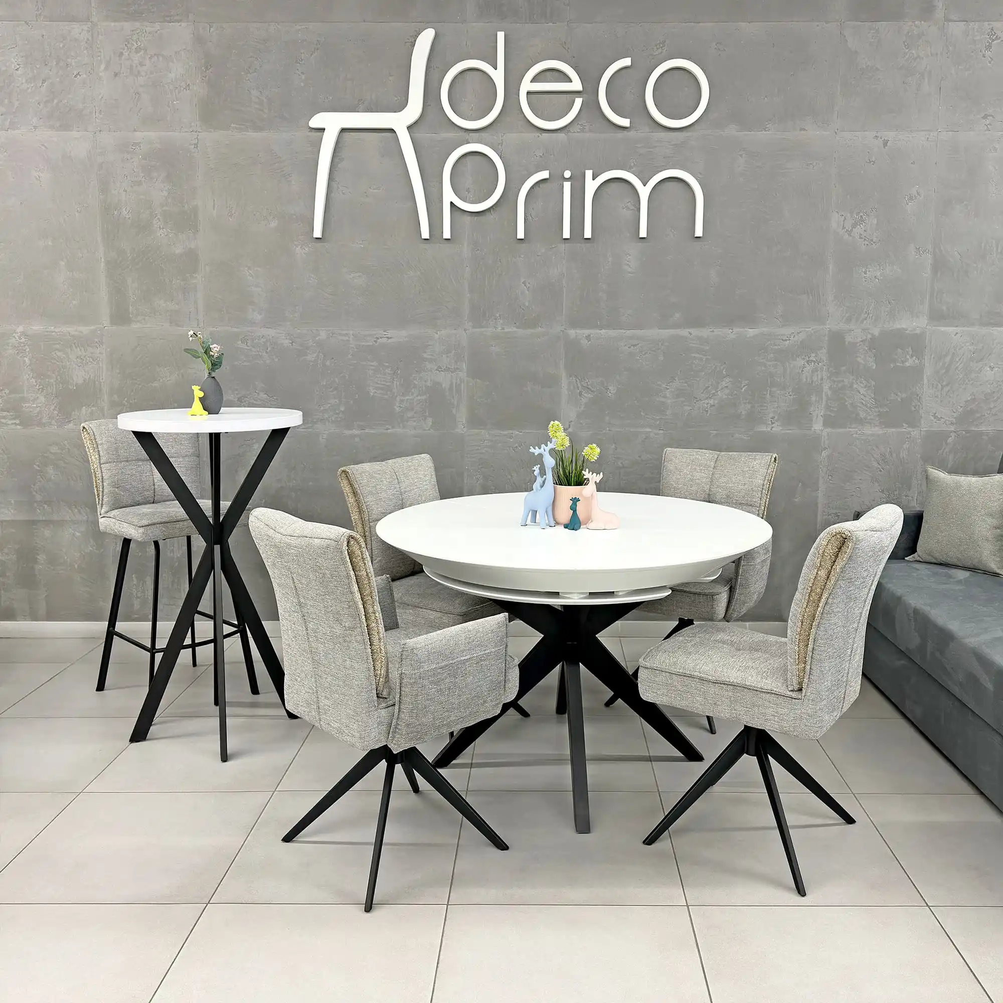Scaun de bar Lorenz Grey