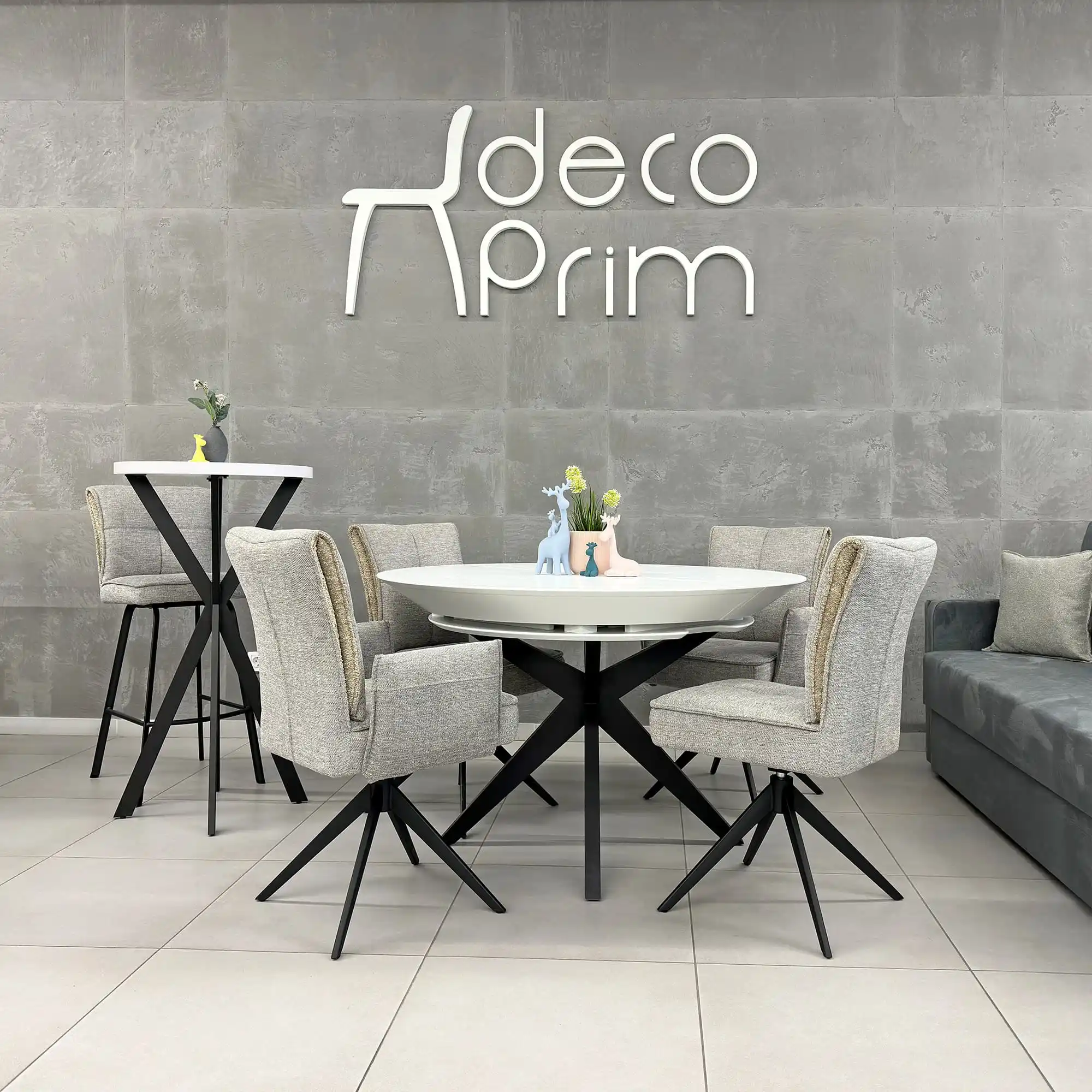 Scaun de bar Lorenz Grey