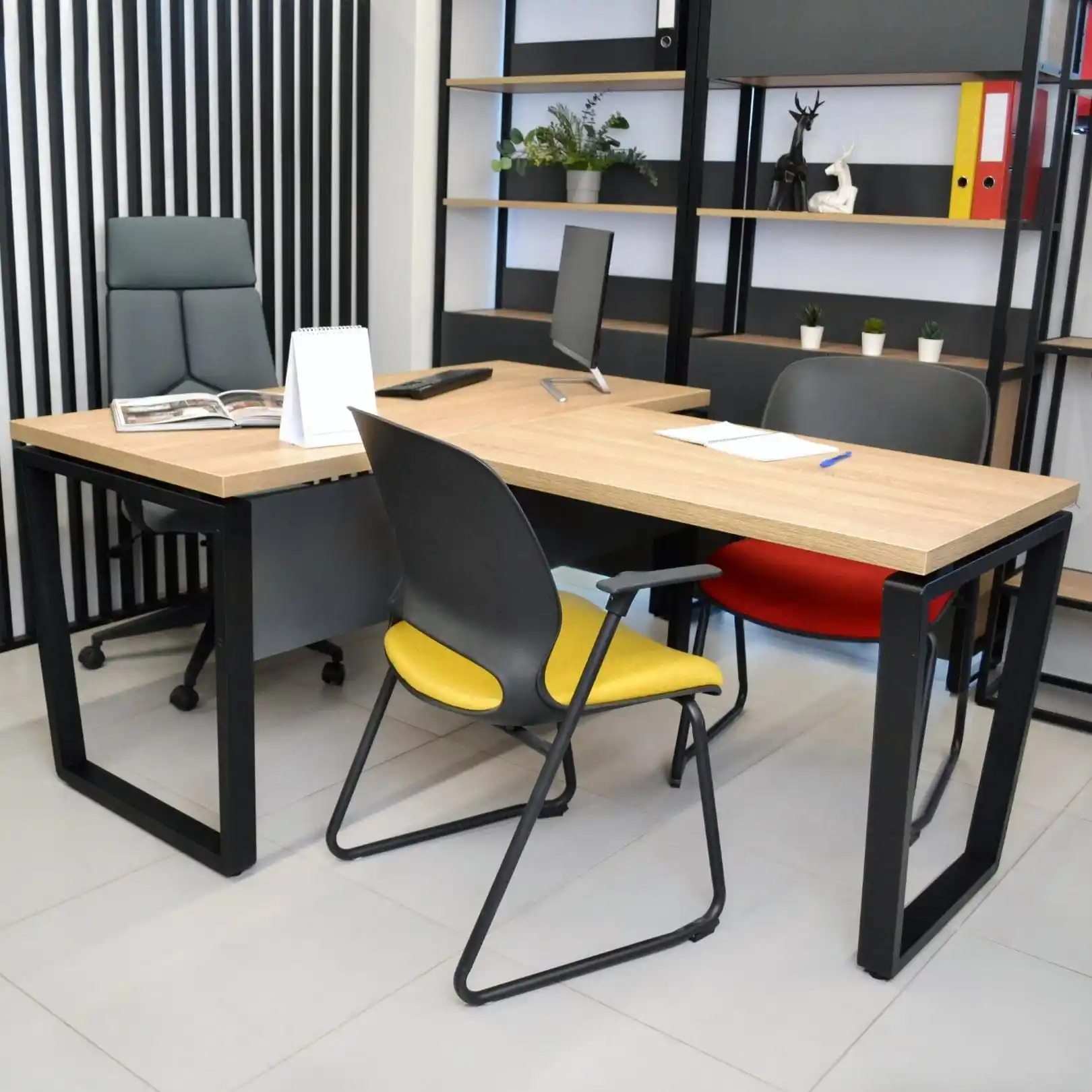 Anexă Trapezoidală B-150 (100×68)~Sonoma/Black
