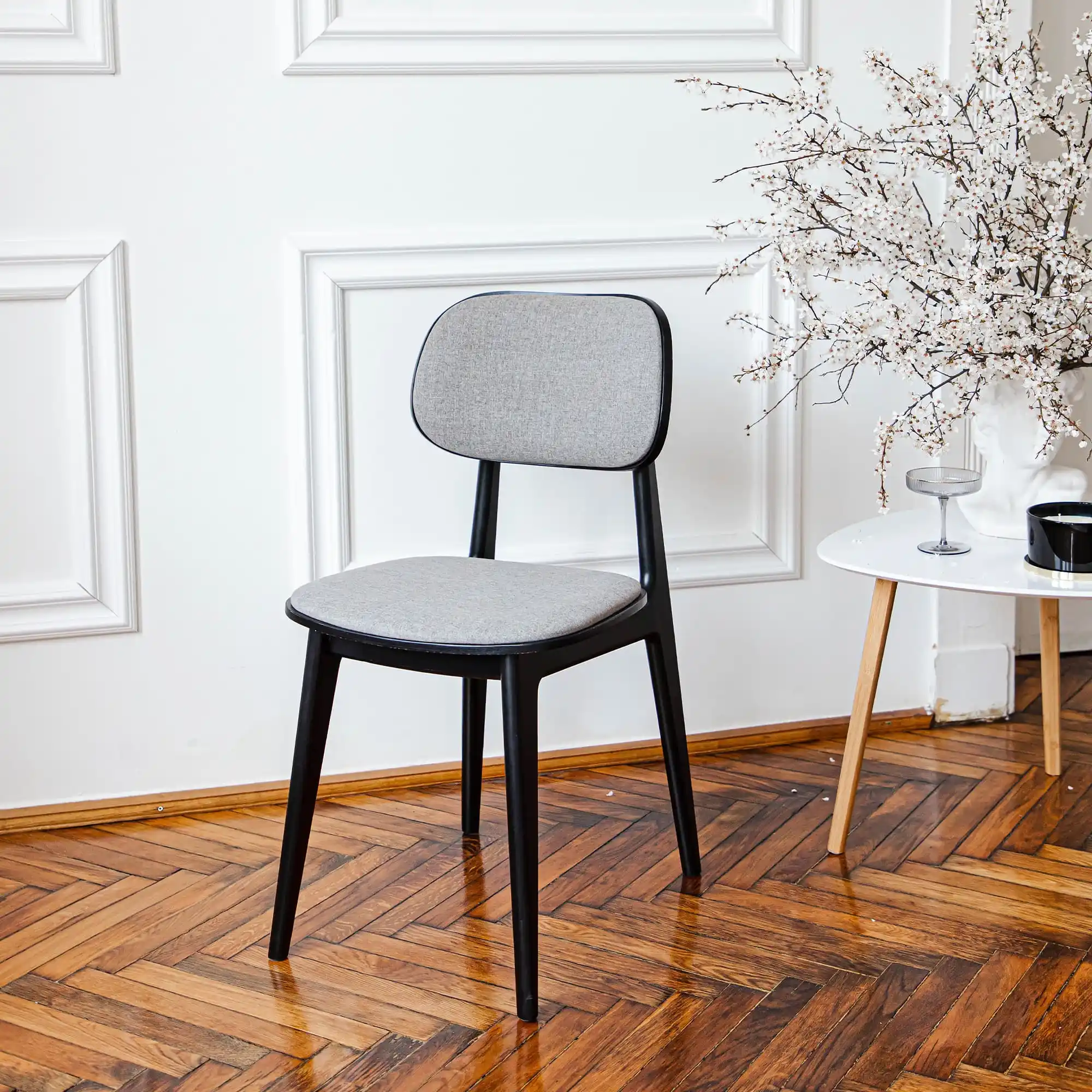 Scaun LULA Stofa (Rush 93)+Black Legs