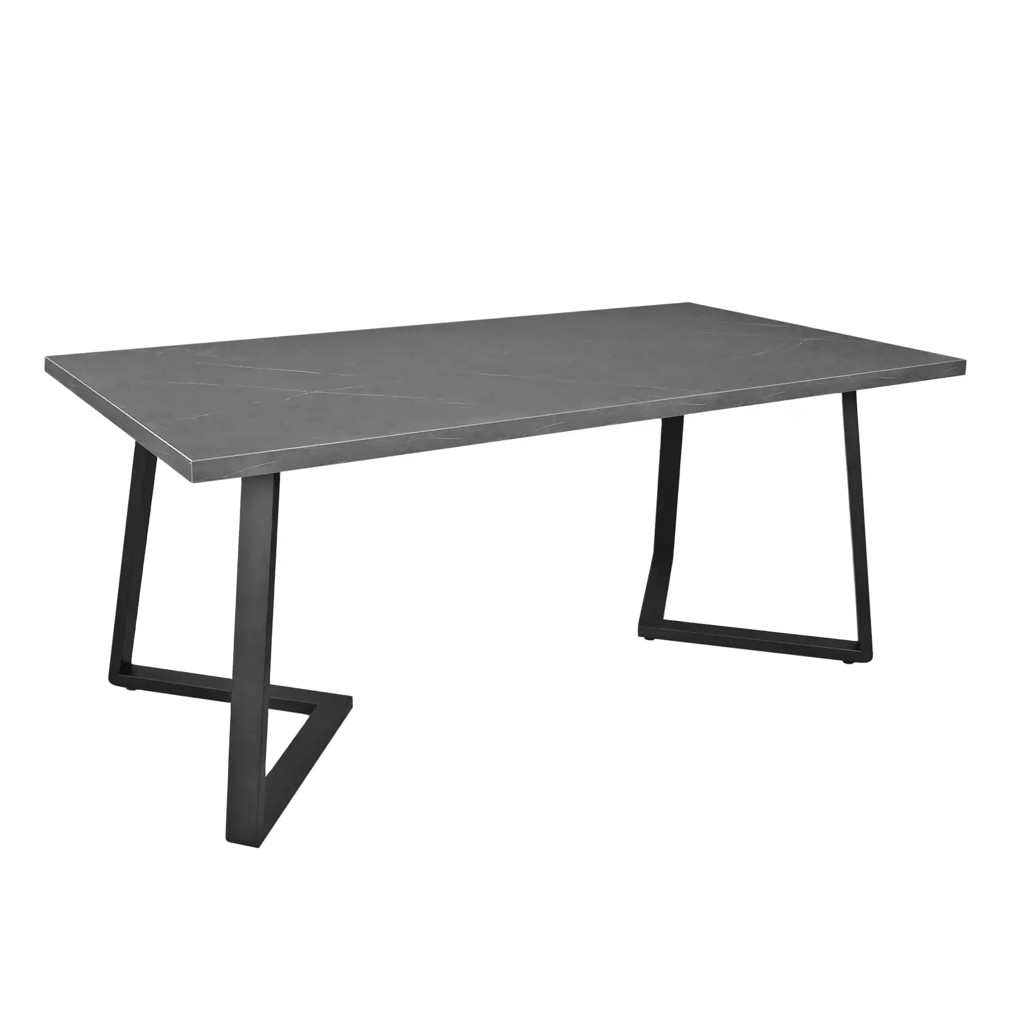 Cumpara  Mobilier de birou - Стол FRIDA Мрамор Черный+Черные Ножки 180×90..