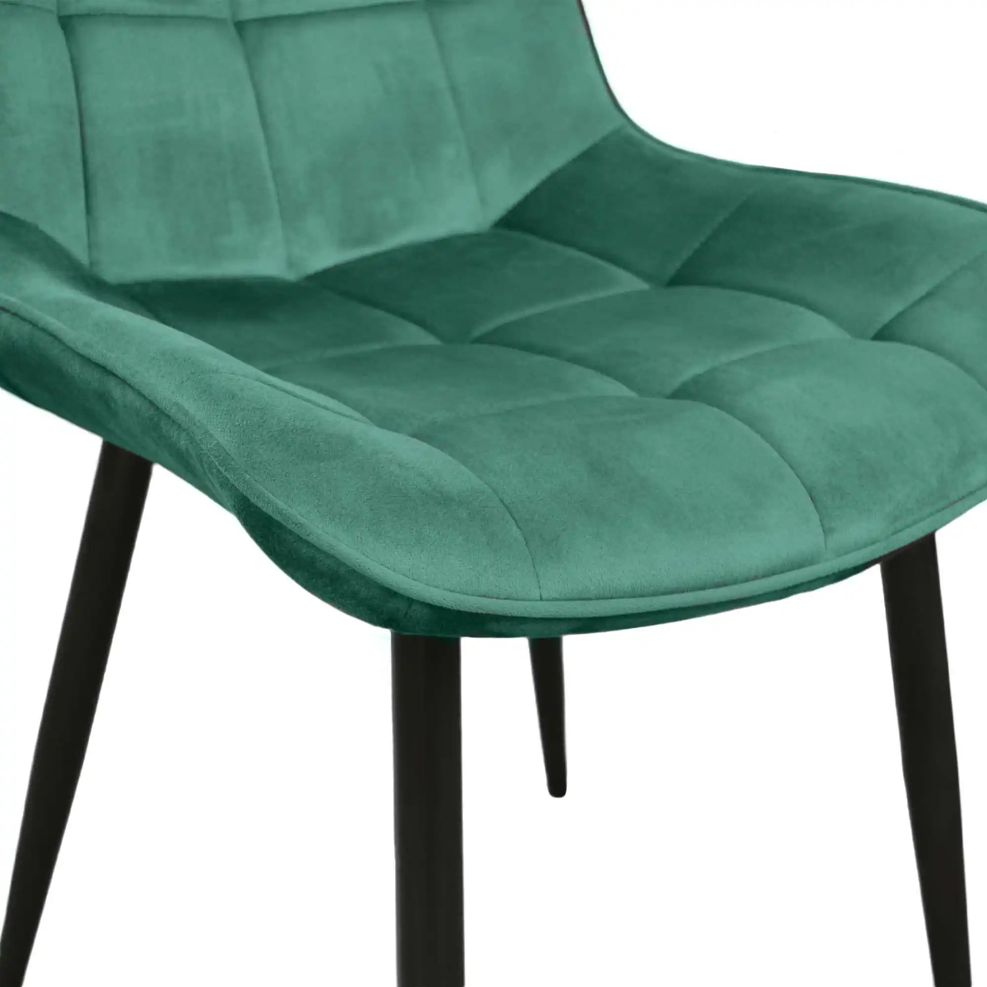 Scaun HANS (HLR57) Catifea Green+Black Legs