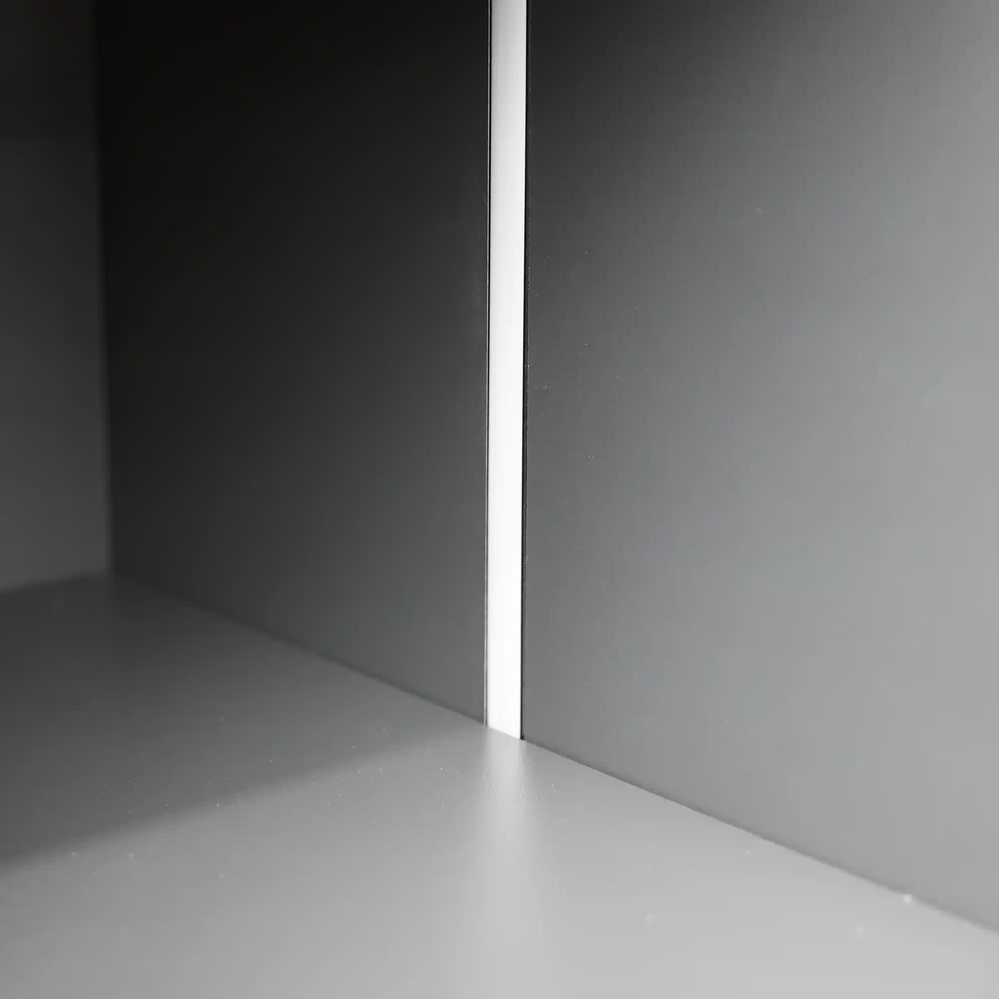 Шкаф с алюминиевыми рамками и LED-освещением