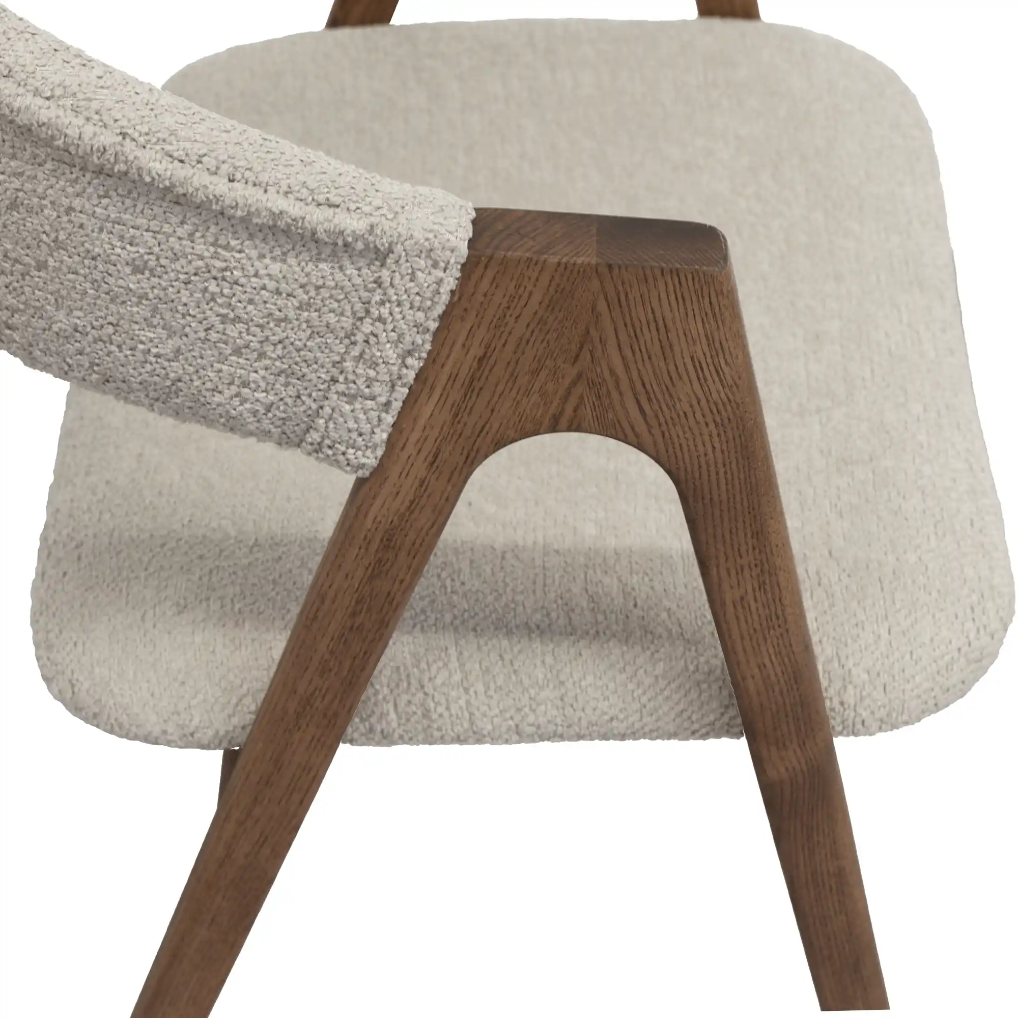 Scaun Rustic Beige+Wood Legs