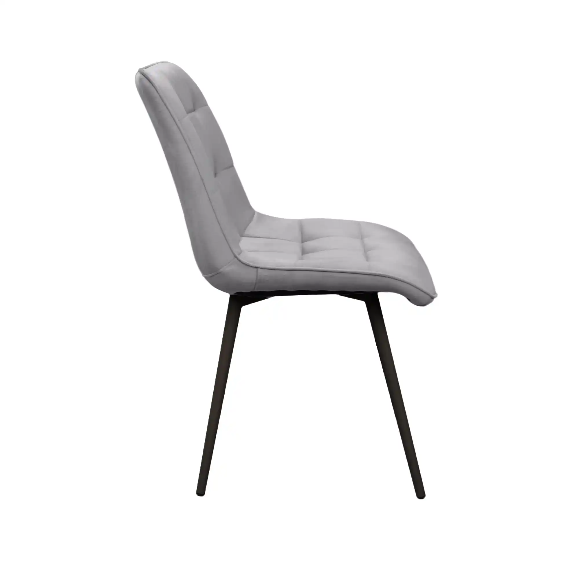 Scaun Capella Catifea Light Grey HLR14+Black Legs