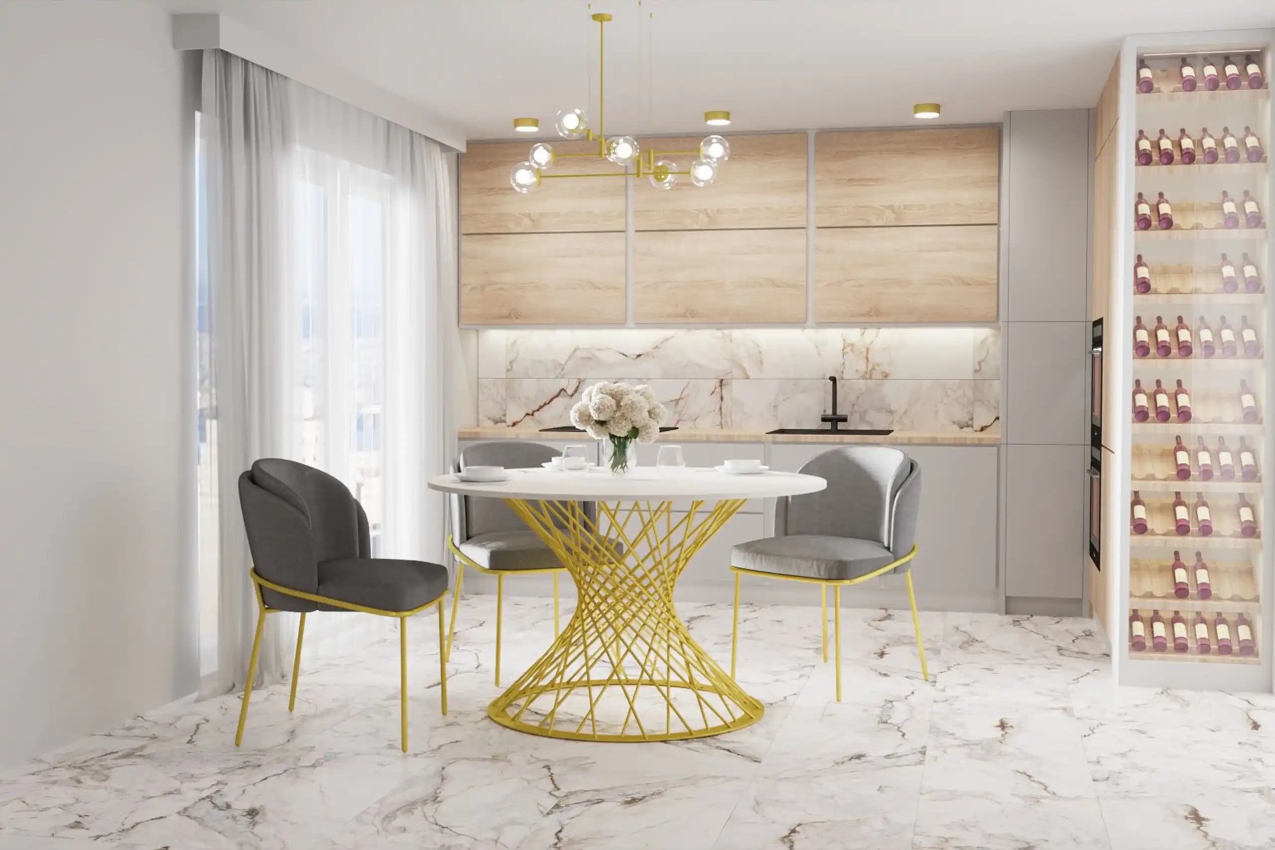 Каркас стола Safira