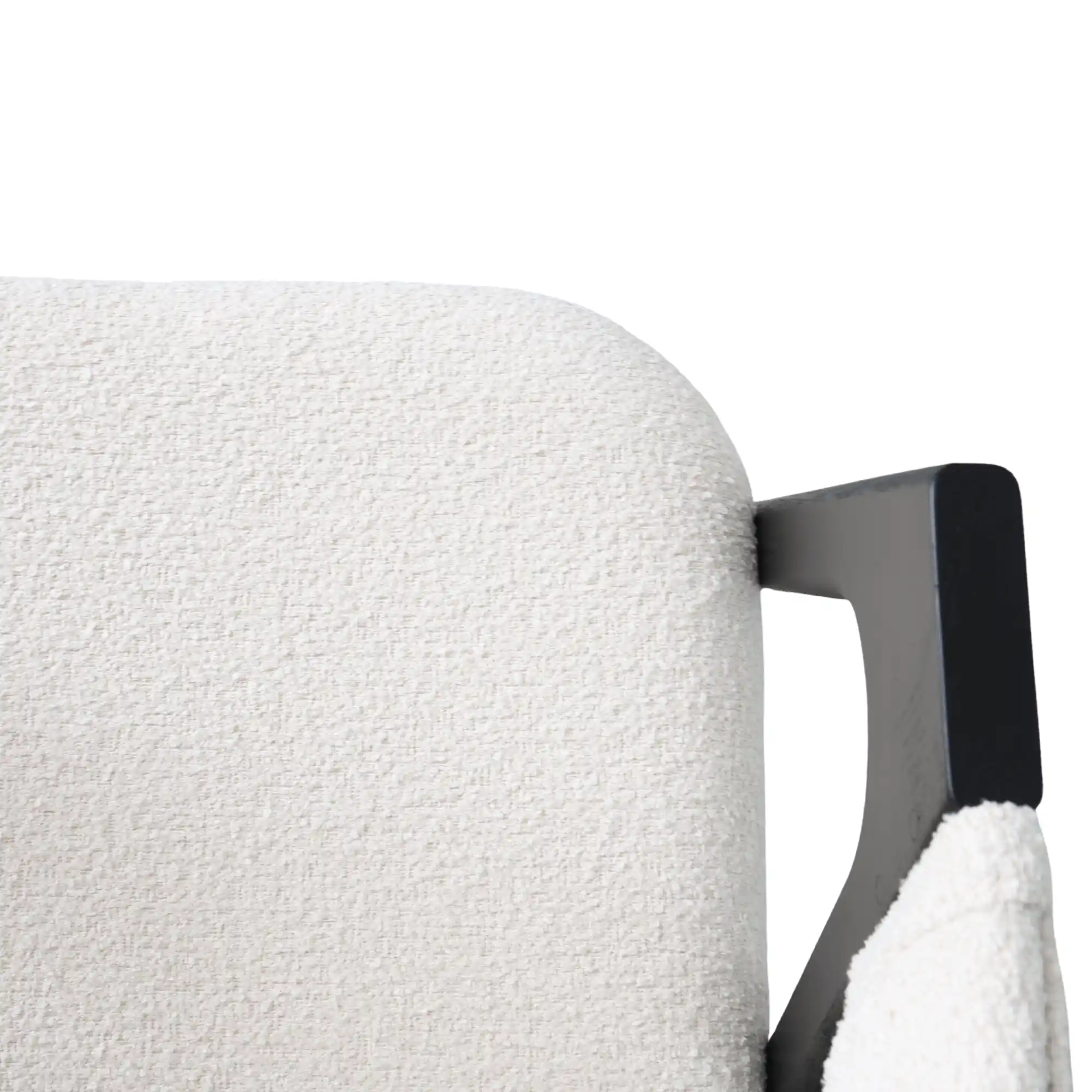 Scaun Rustic White+Black Legs
