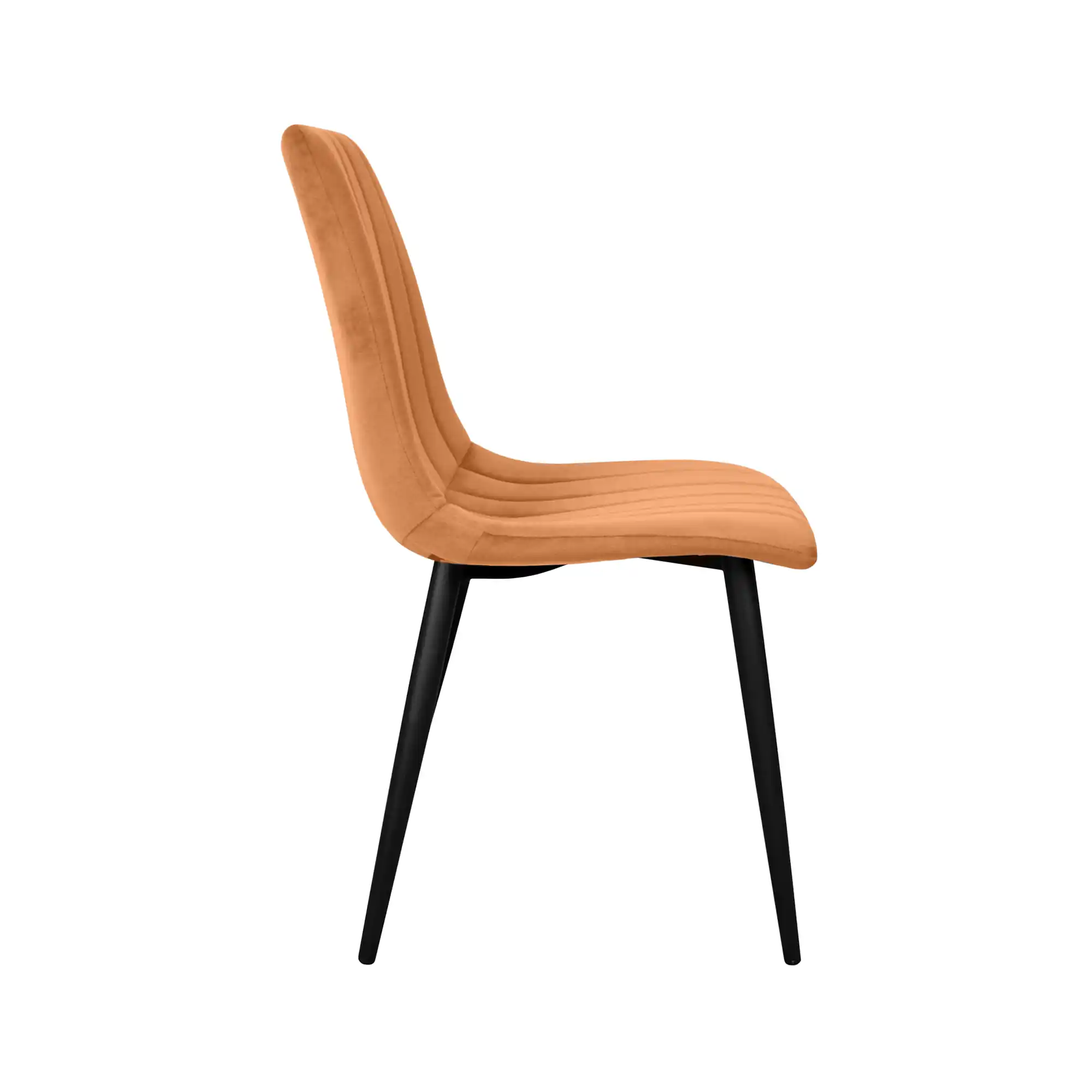 Стул DC-90P N43 Бархат Orange+Black Legs
