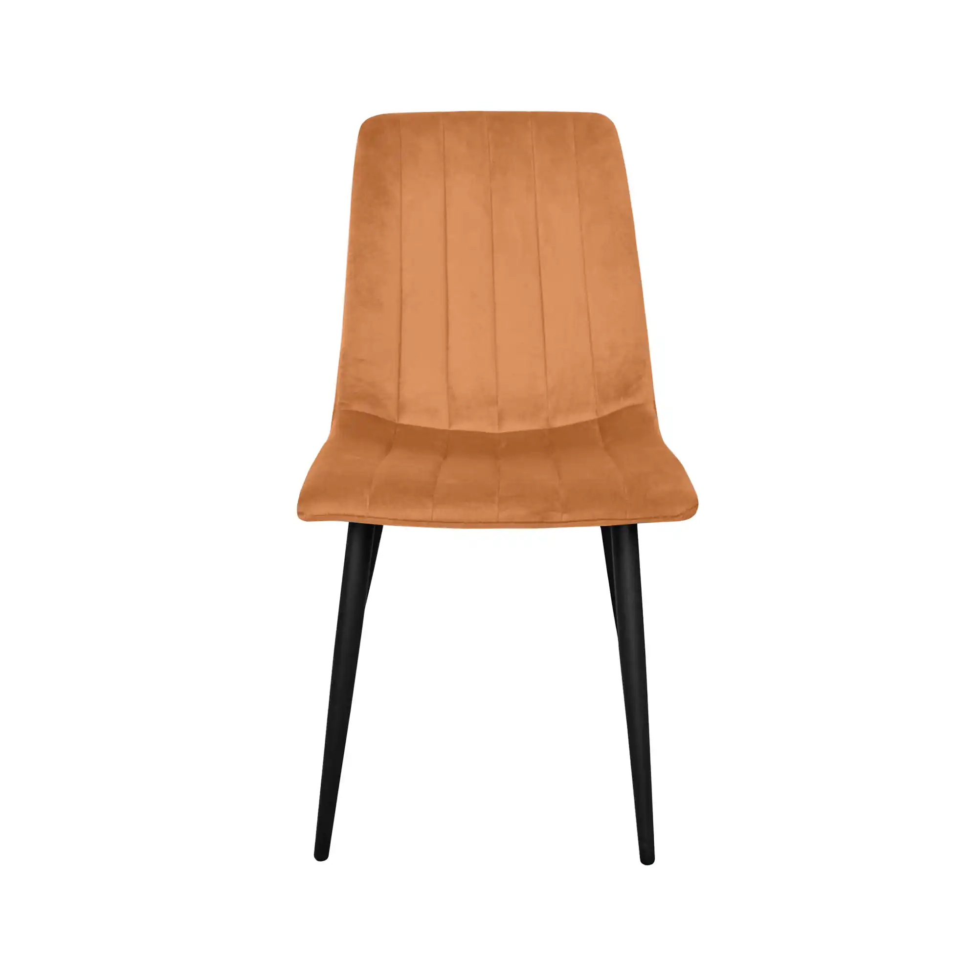 Стул DC-90P N43 Бархат Orange+Black Legs