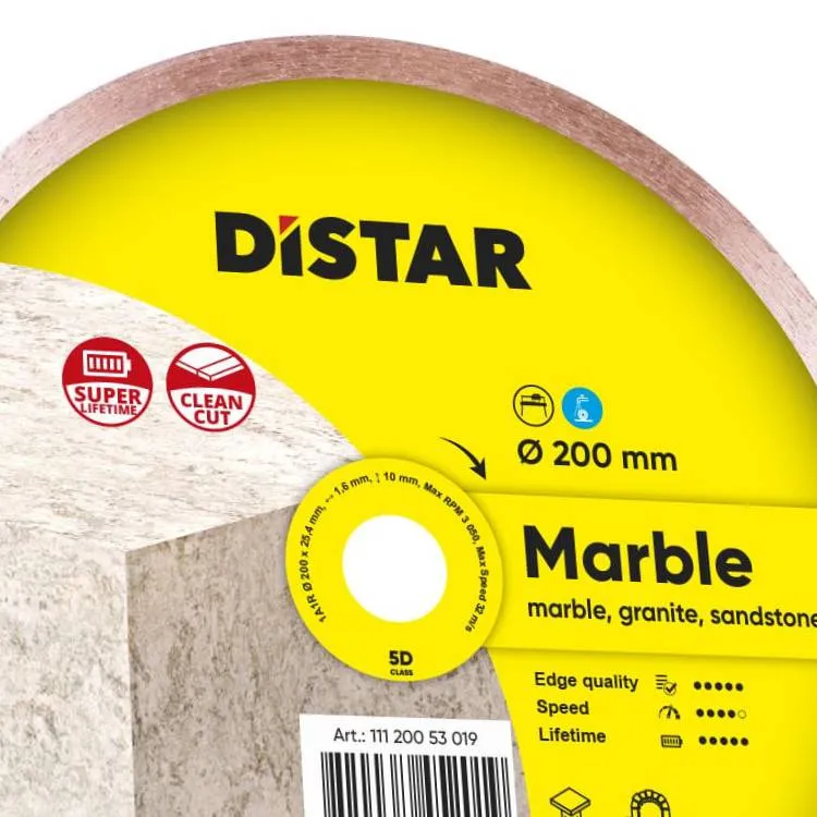 Disc de d200 din marmură 1A1R cu diamant