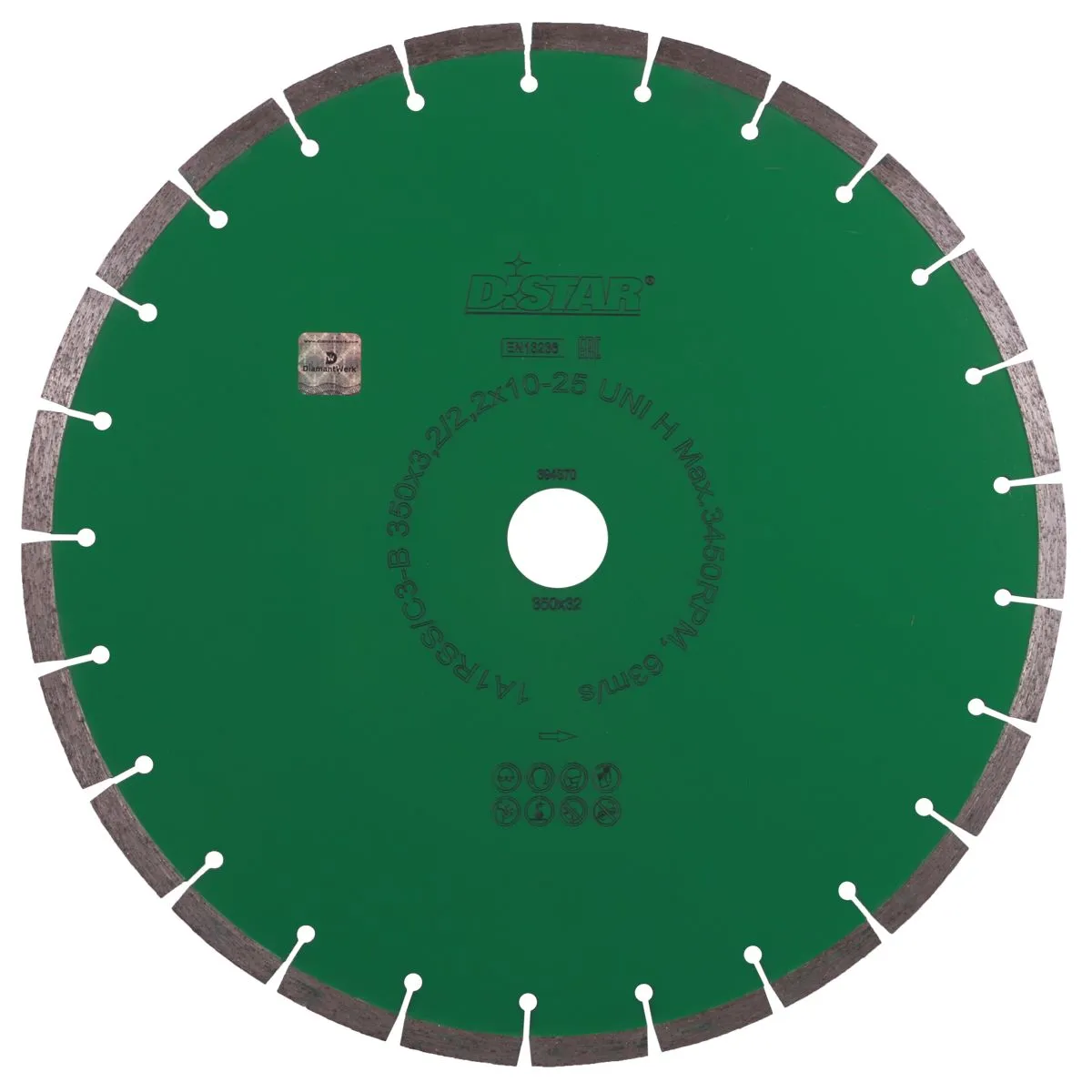 Disc diamantat DISTAR pentru granit,marmura Uni H d350