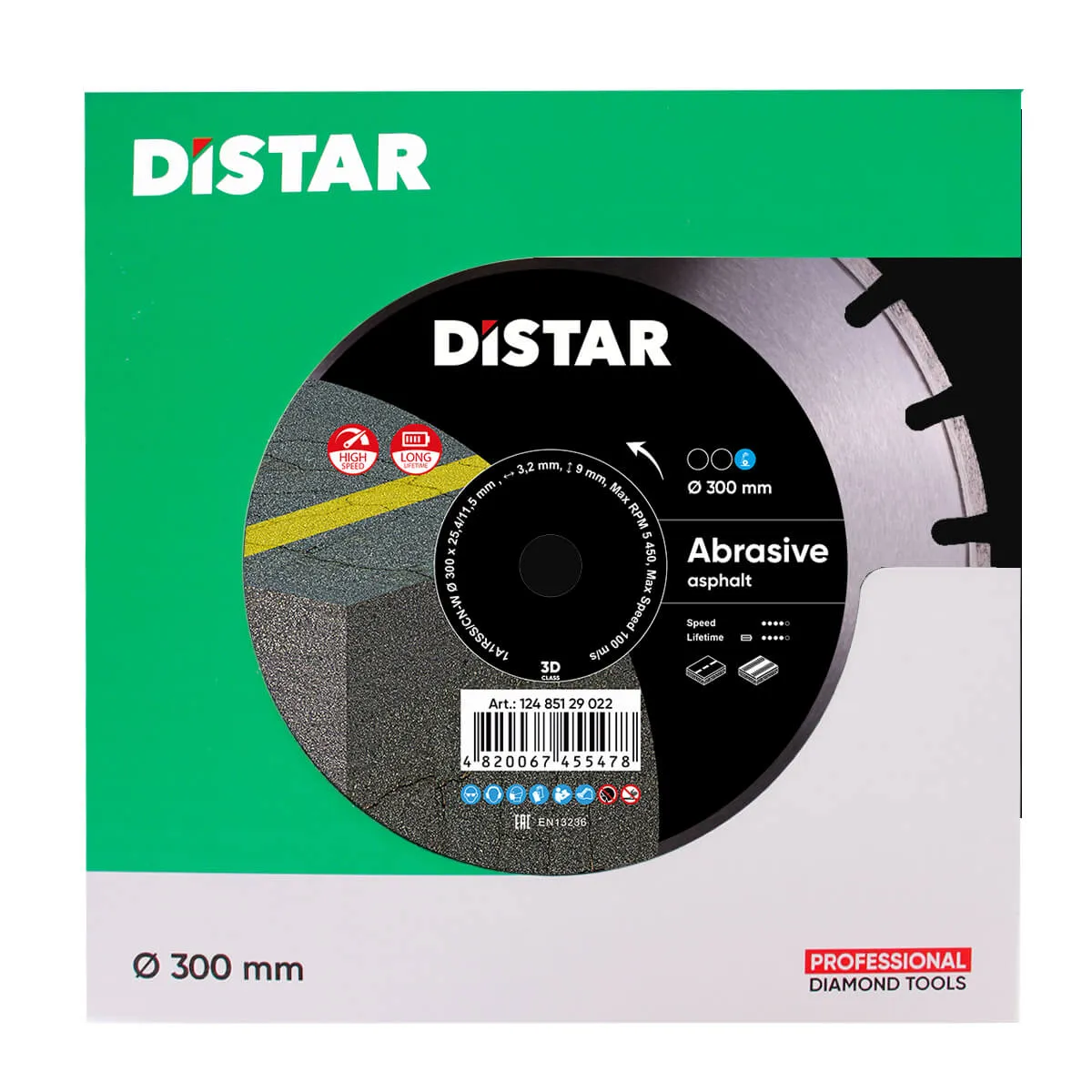 Disc diamantat DISTAR pentru asfalt si beton proaspat Bestseller Abrasive d300