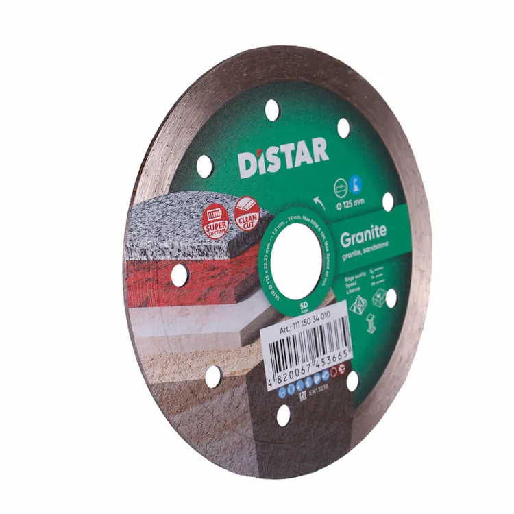 Disc pentru tăierea granitului 1A1R cu acoperire cu diamant de 125 mm