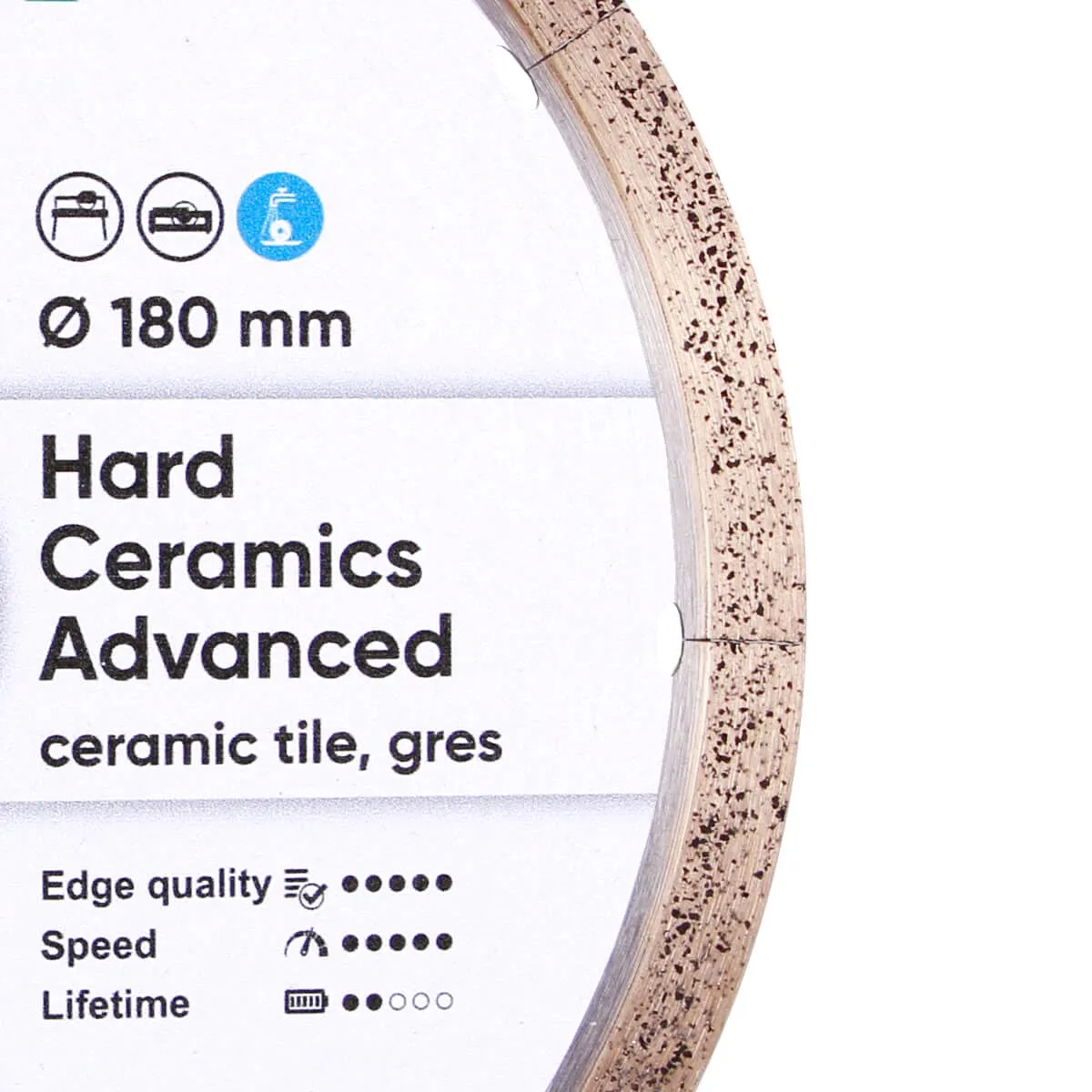 Disc diamantat DISTAR pentru placi ceramici Hard Ceramics Advanced d180