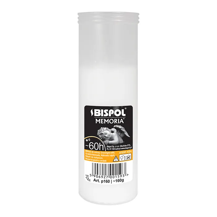 Cumpara  Decor de Paște - Запасная свеча, BISPOL, Белый, 16см, 60 часов..