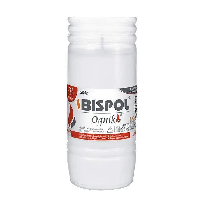 Cumpara  Decor de Paște - Запасная свеча, BISPOL, Белый, 14.5см, 3 дня,..