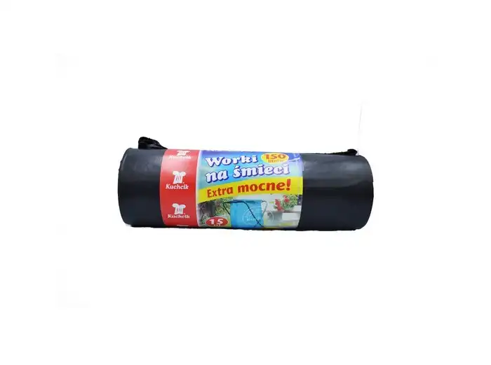 Купить  Мусорные мешки - Пакеты для мусора, Kuchcik, 150Л, 15 предмето..