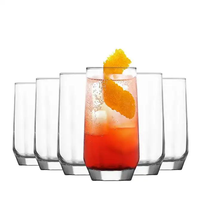 Набор 6 стаканов, LAV, Сок / вода, Стекло, 385мл, 14.1см, Diamond