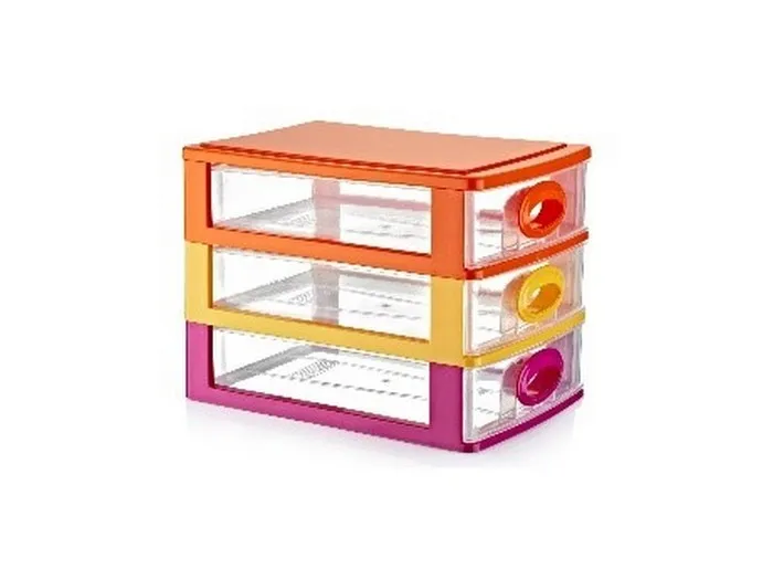 Cumpara  Organizator pentru cosmetice și igienă - Органайзер, Plast Art, 3 ящика, 27x19x20см, П..