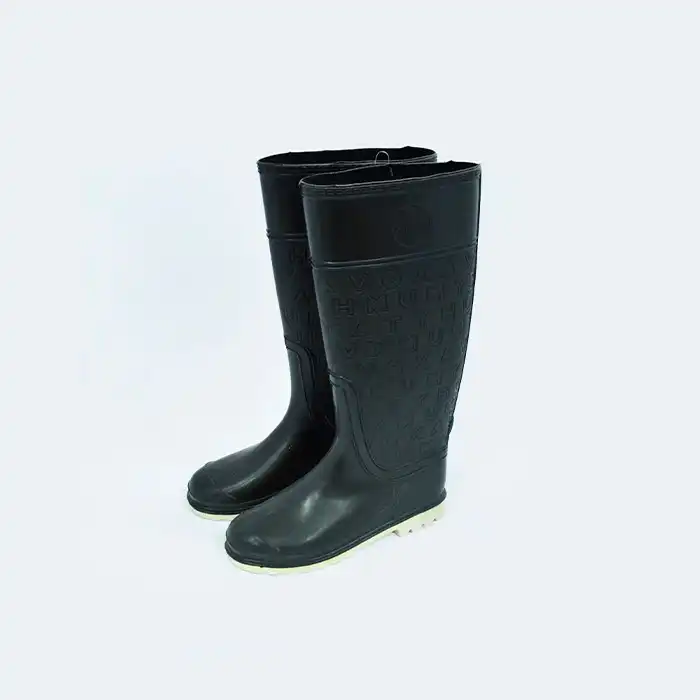 Резиновые сапоги для женшин 40, Черный, Экологичная резина, Резиновая Подошва