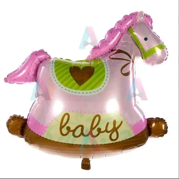 Шар лошадь Розовый, 91 см