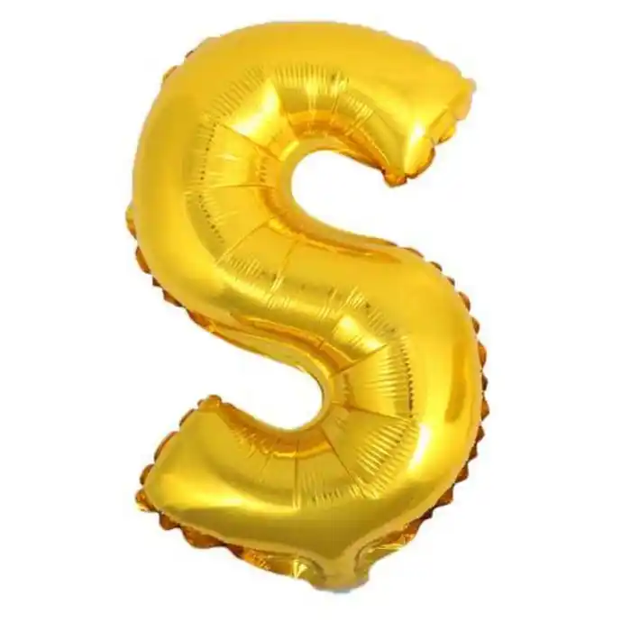 Надувные буквы 40 дюймов a-z 20 шт. Золотистый