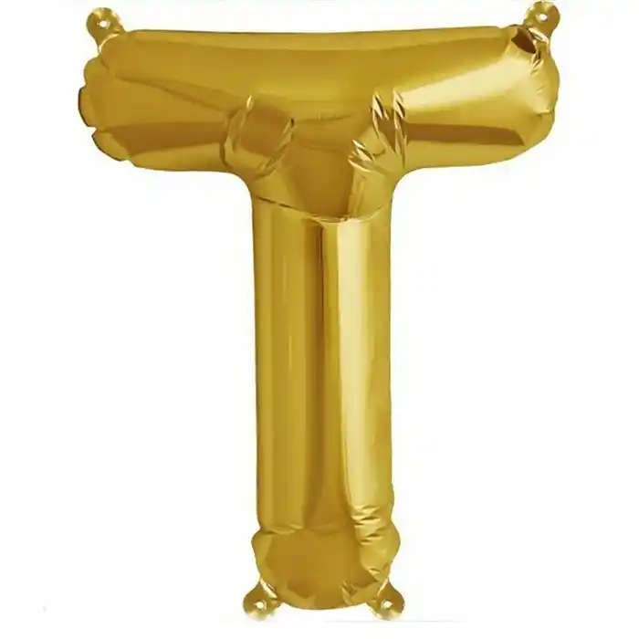 Надувные буквы 40 дюймов a-z 20 шт. Золотистый