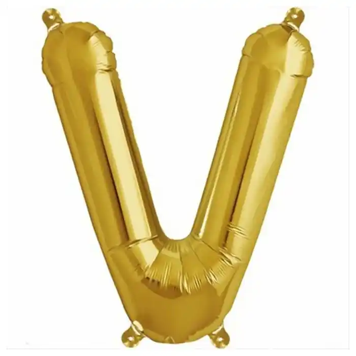 Надувные буквы 40 дюймов a-z 20 шт. Золотистый