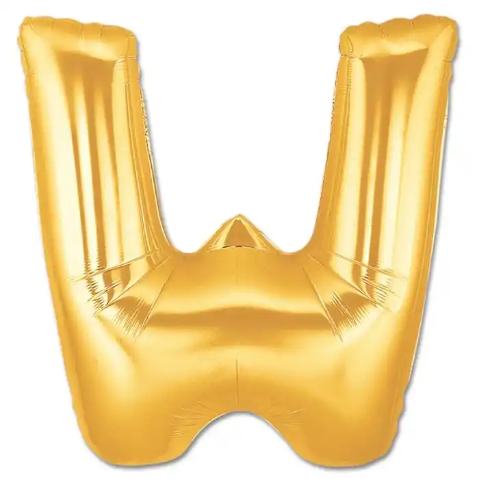 Надувные буквы 40 дюймов a-z 20 шт. Золотистый